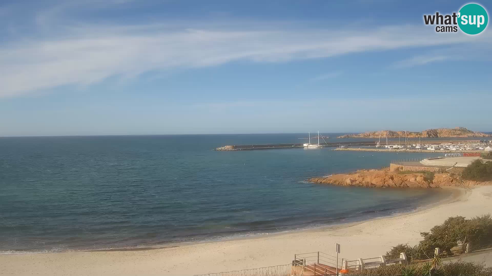 Webcam de la plage d’Isola Rossa – Vue en direct de la magnifique côte de la Sardaigne