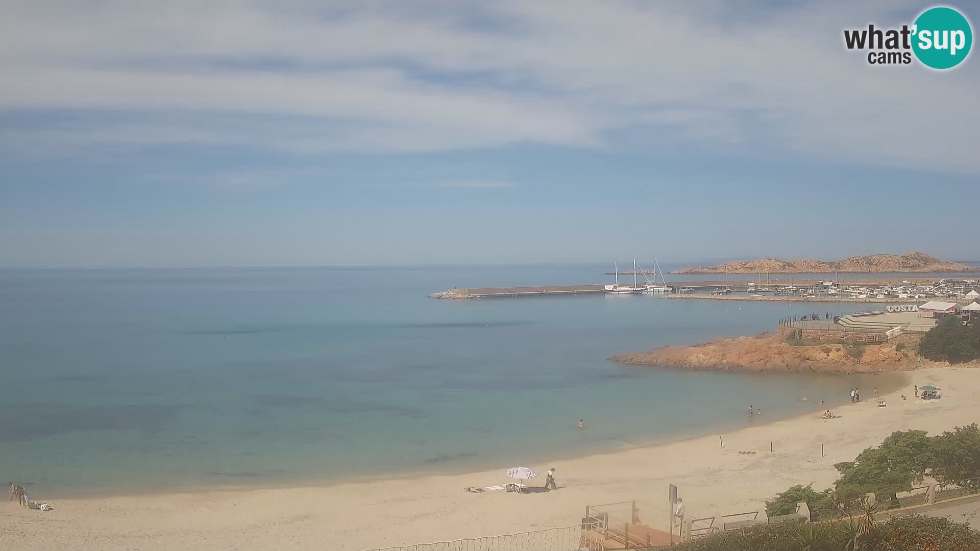 Webcam de la plage d’Isola Rossa – Vue en direct de la magnifique côte de la Sardaigne