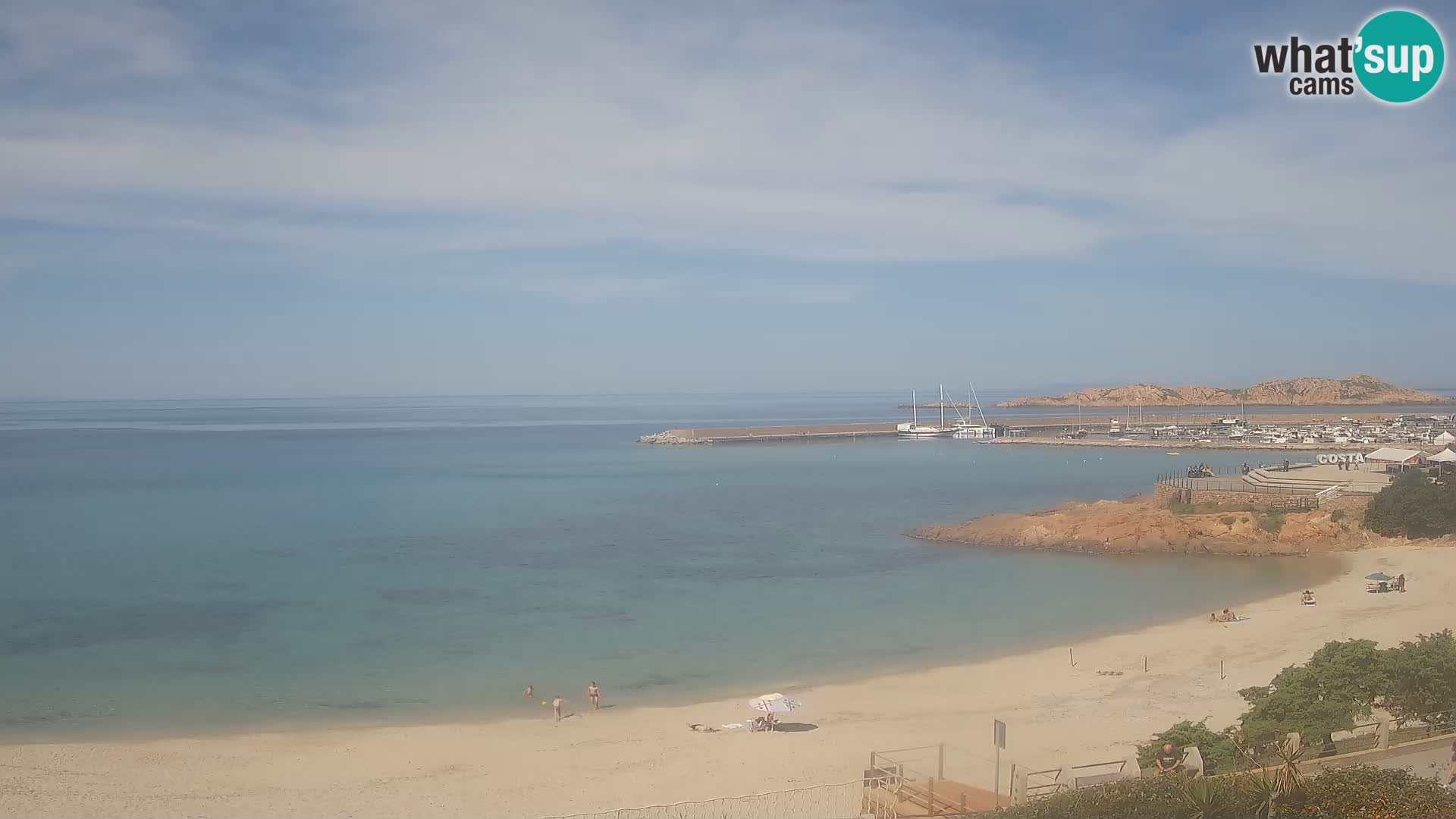 Webcam de la plage d’Isola Rossa – Vue en direct de la magnifique côte de la Sardaigne