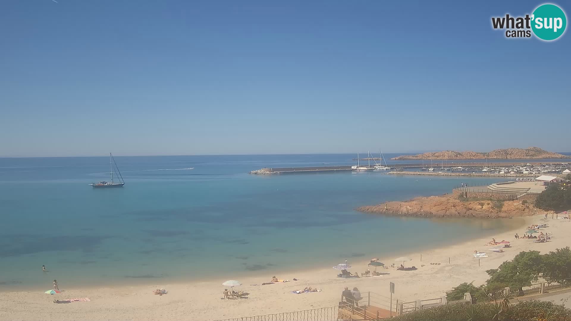 Webcam de la plage d’Isola Rossa – Vue en direct de la magnifique côte de la Sardaigne