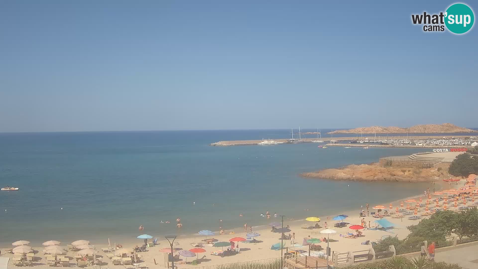 Webcam della spiaggia di Isola Rossa – Vista in diretta della meravigliosa costa della Sardegna