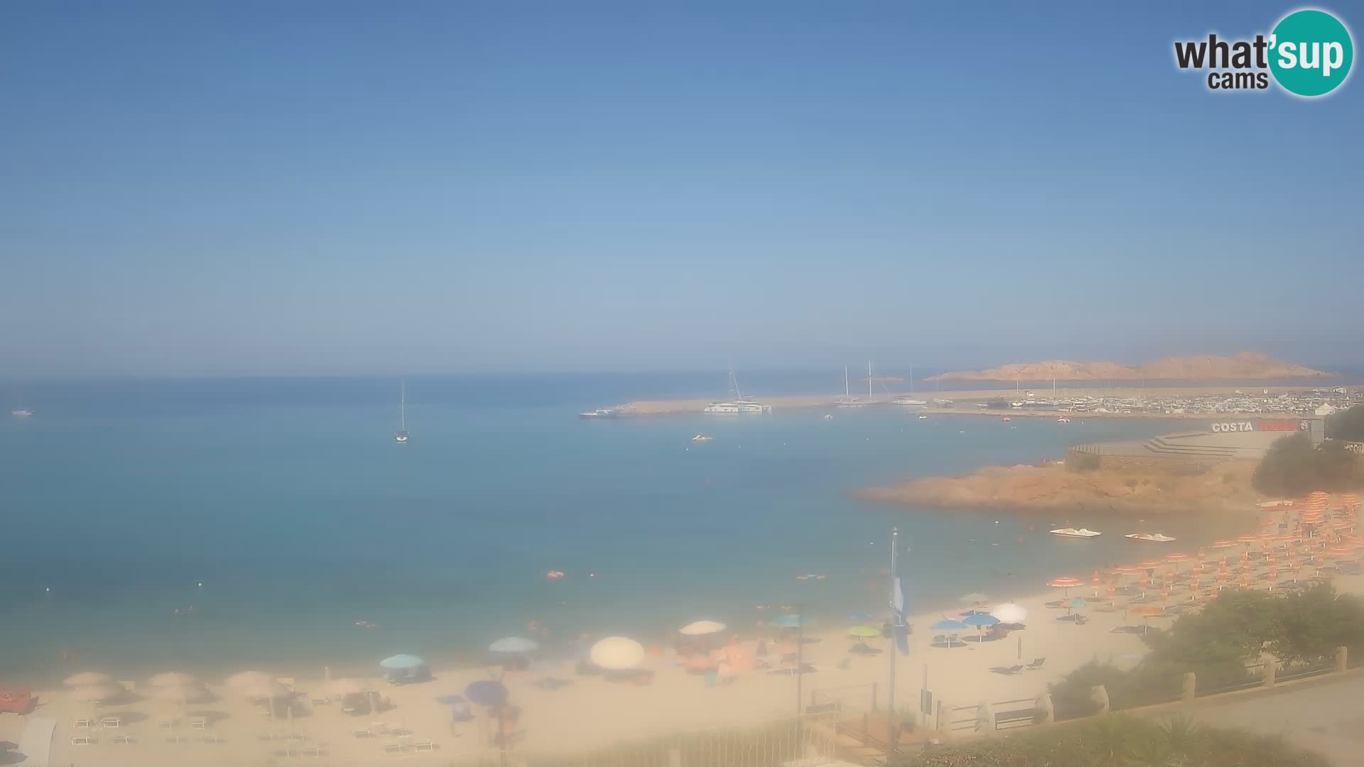 Webcam de la plage d’Isola Rossa – Vue en direct de la magnifique côte de la Sardaigne