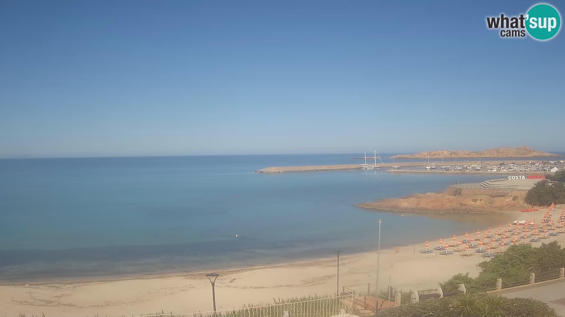 Webcam de la playa de Isola Rossa – Vista en vivo de la maravillosa costa de Cerdeña