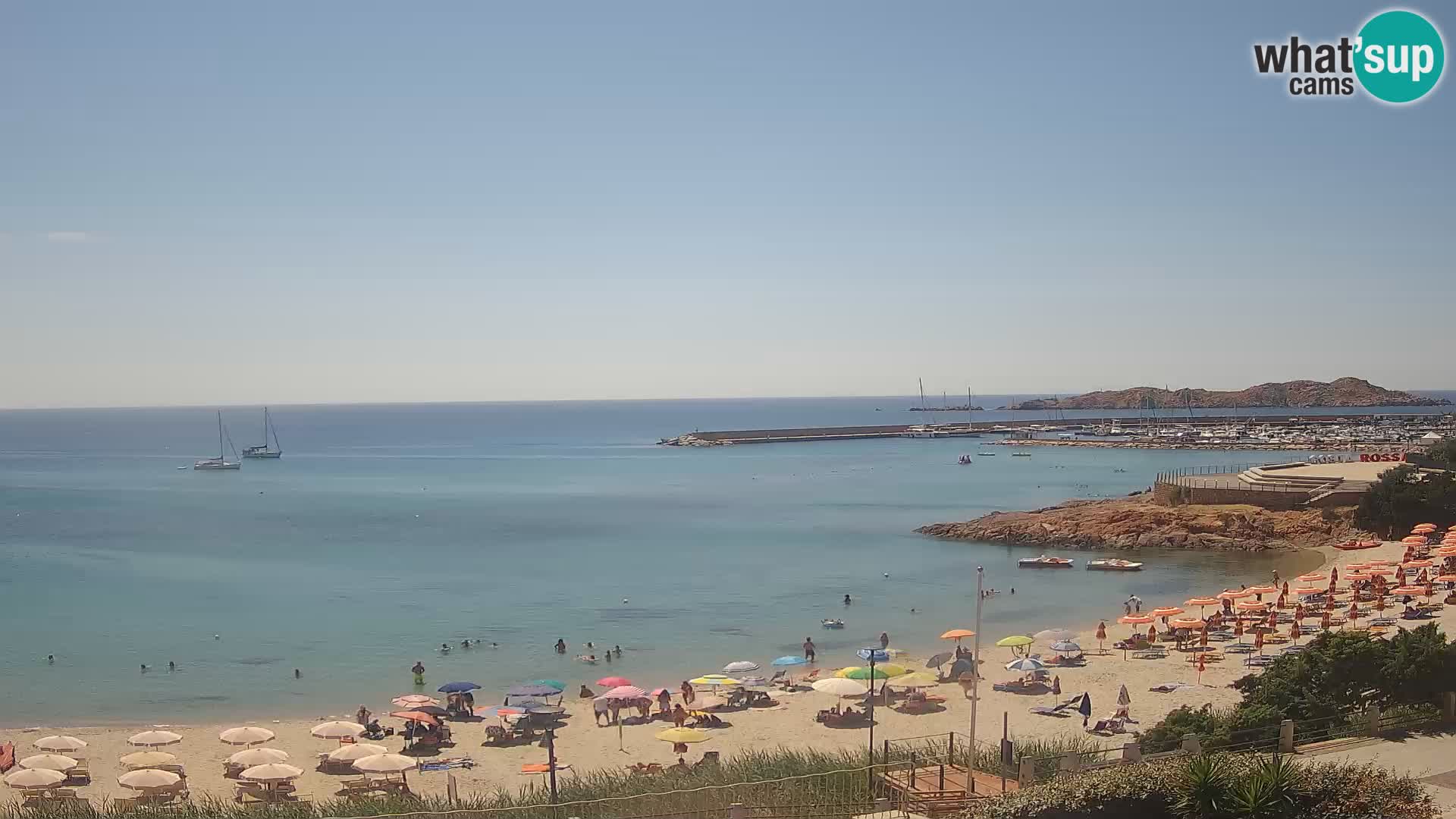 Webcam de la plage d’Isola Rossa – Vue en direct de la magnifique côte de la Sardaigne