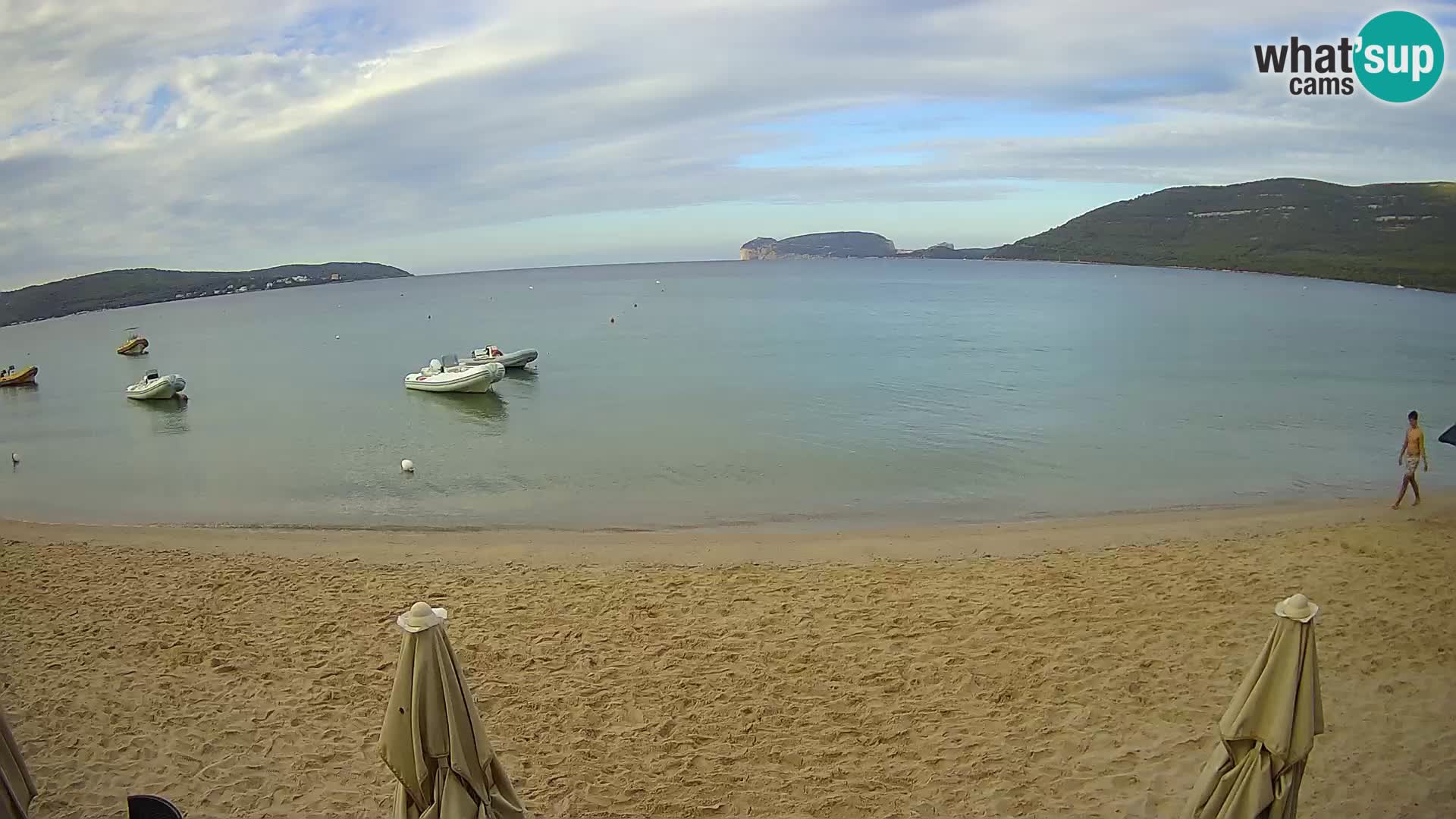 Spletna kamera v živo Plaža Mugoni – Alghero – Sardinija – Italija