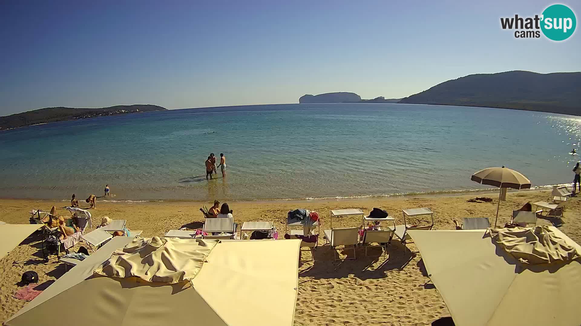 Spletna kamera v živo Plaža Mugoni – Alghero – Sardinija – Italija