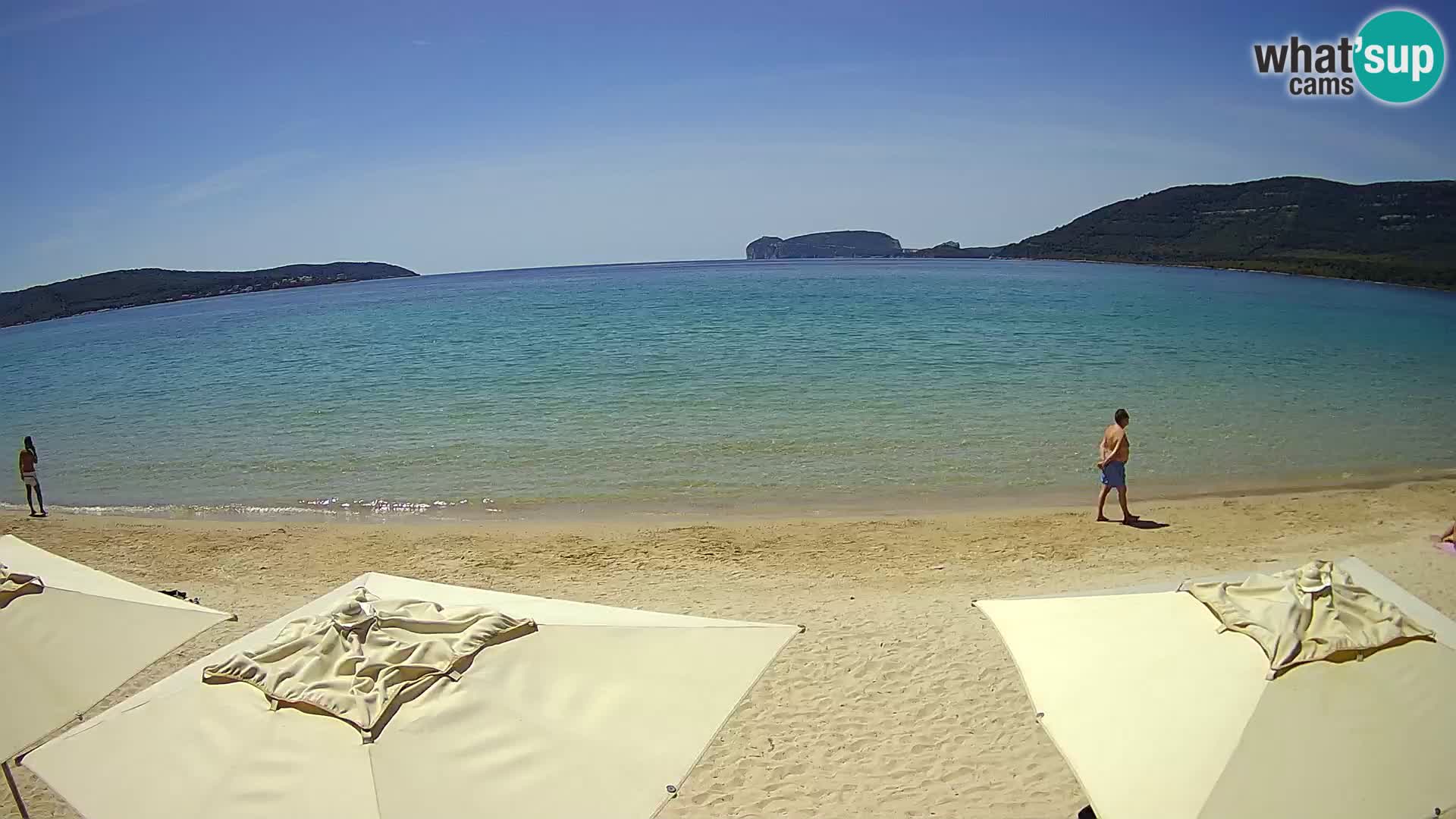 Spletna kamera v živo Plaža Mugoni – Alghero – Sardinija – Italija