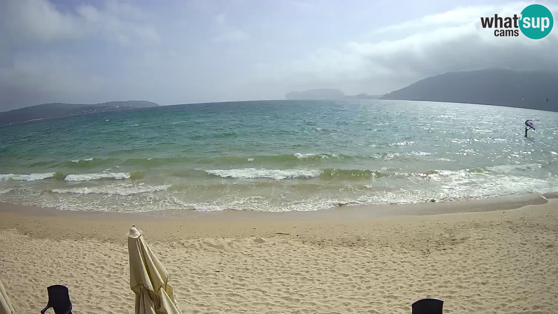 Spletna kamera v živo Plaža Mugoni – Alghero – Sardinija – Italija