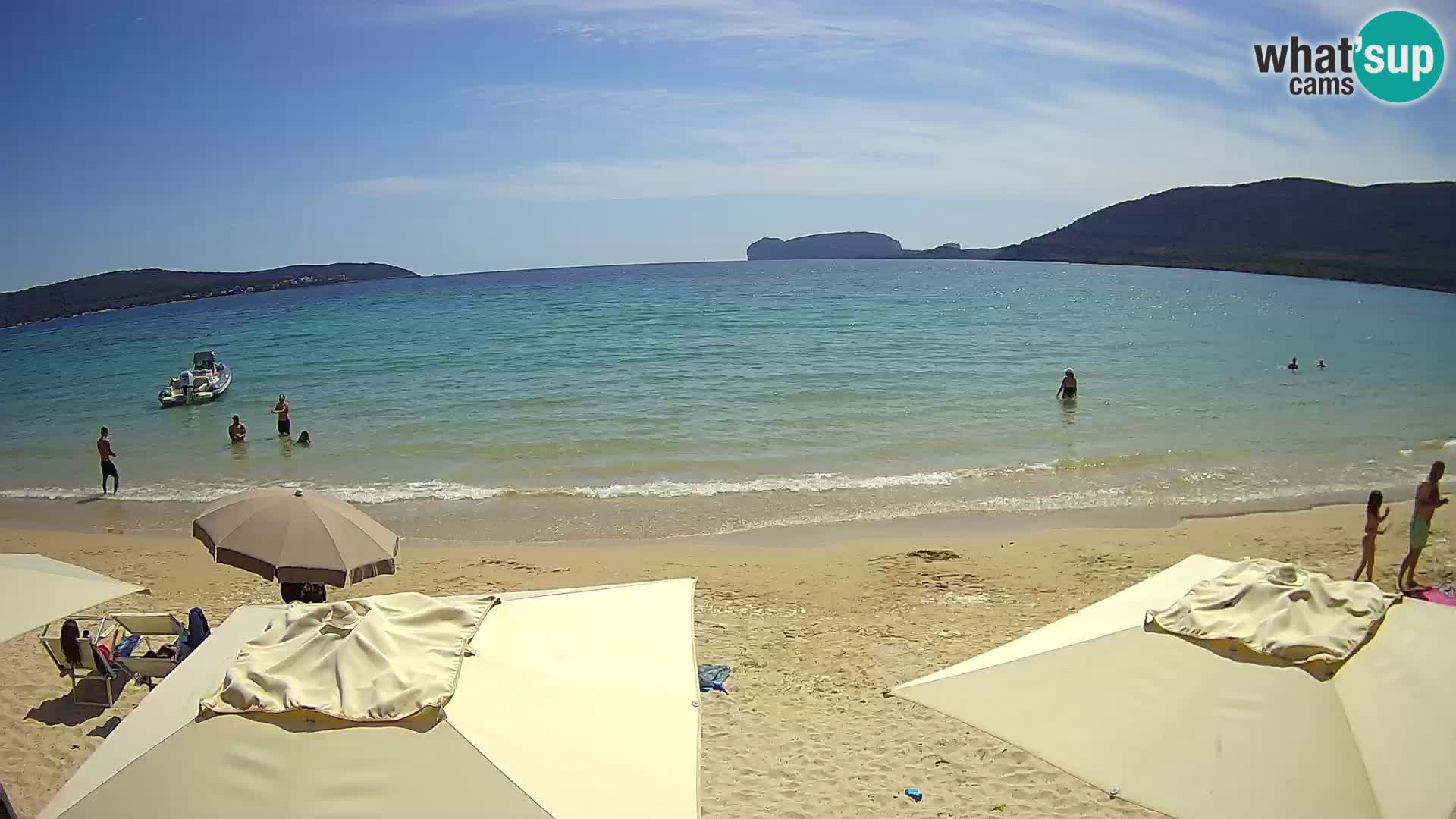 Spletna kamera v živo Plaža Mugoni – Alghero – Sardinija – Italija