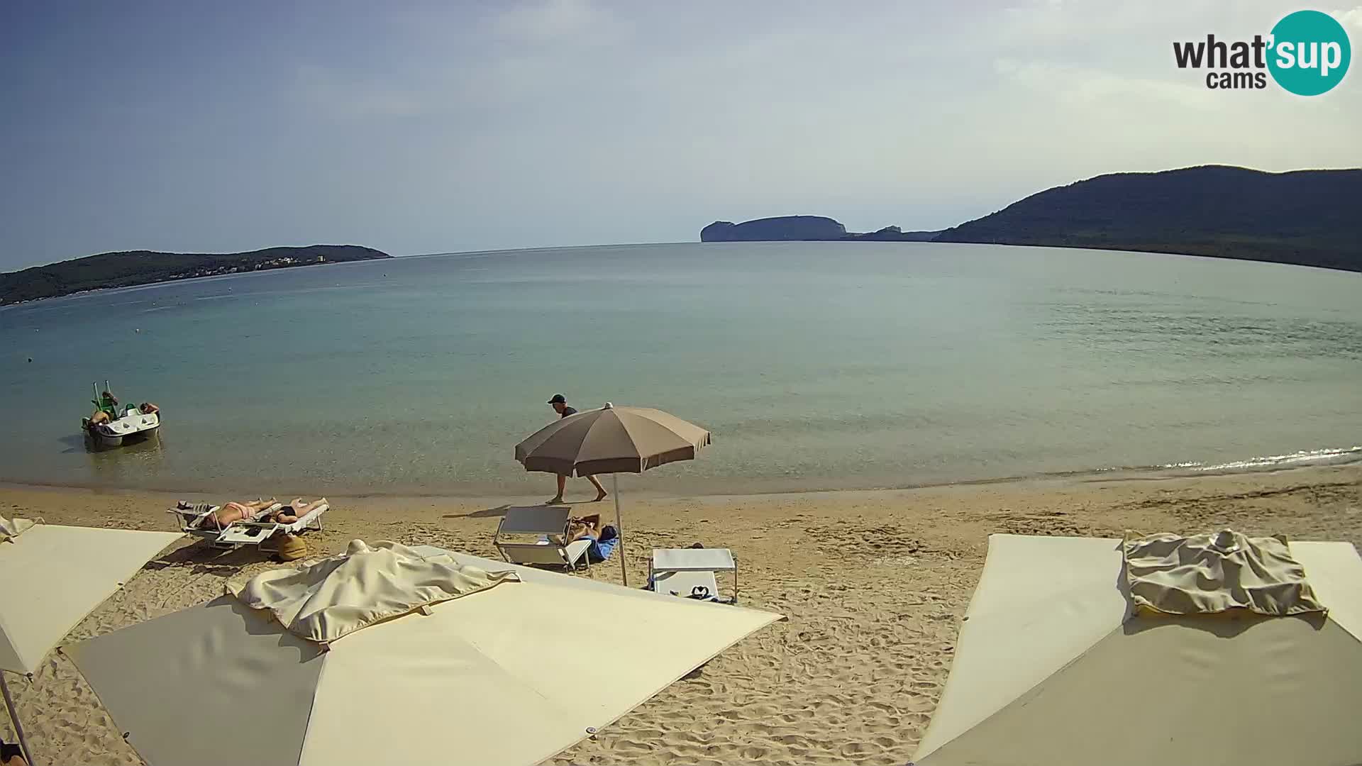 Spletna kamera v živo Plaža Mugoni – Alghero – Sardinija – Italija