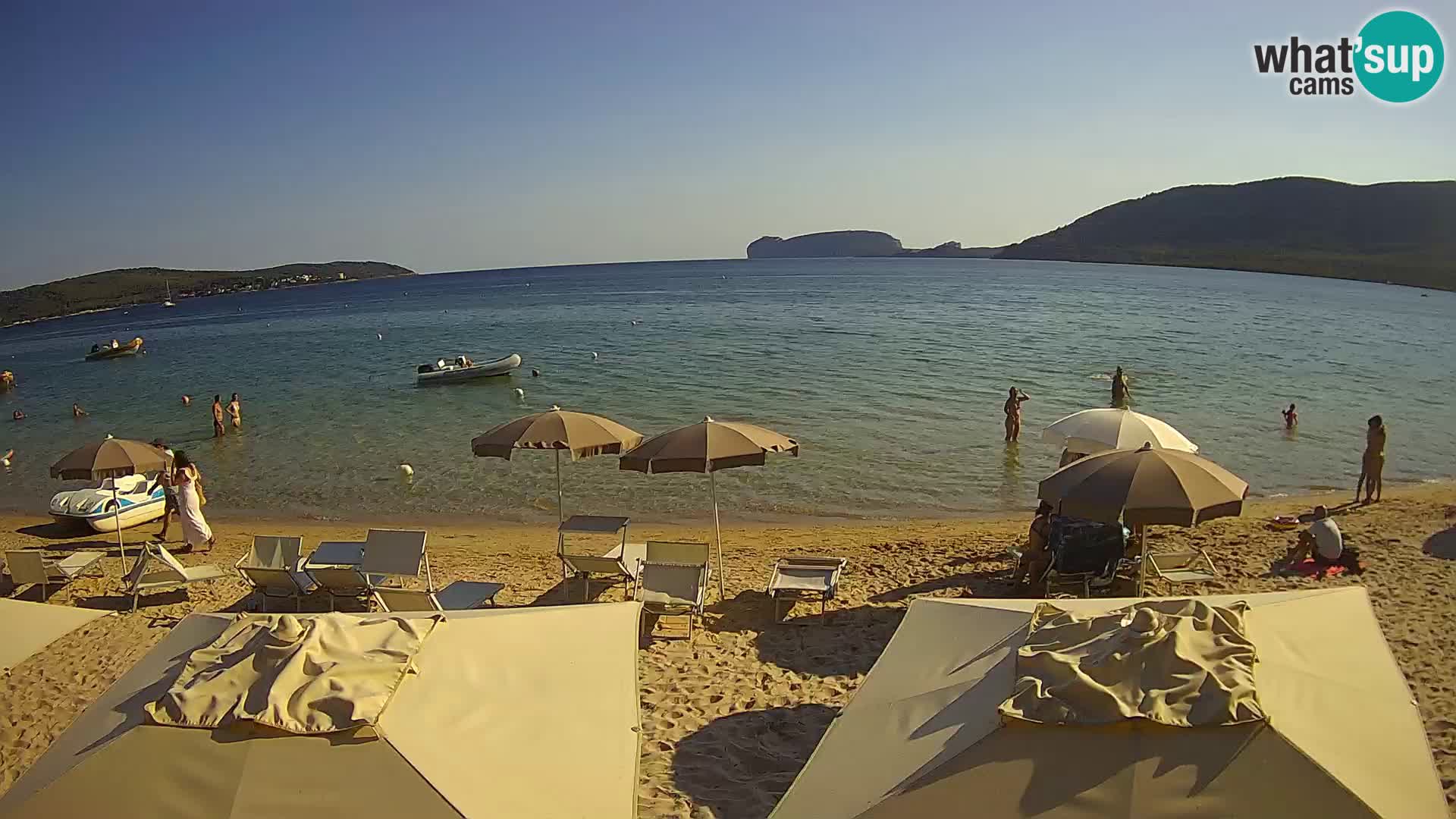 Spletna kamera v živo Plaža Mugoni – Alghero – Sardinija – Italija
