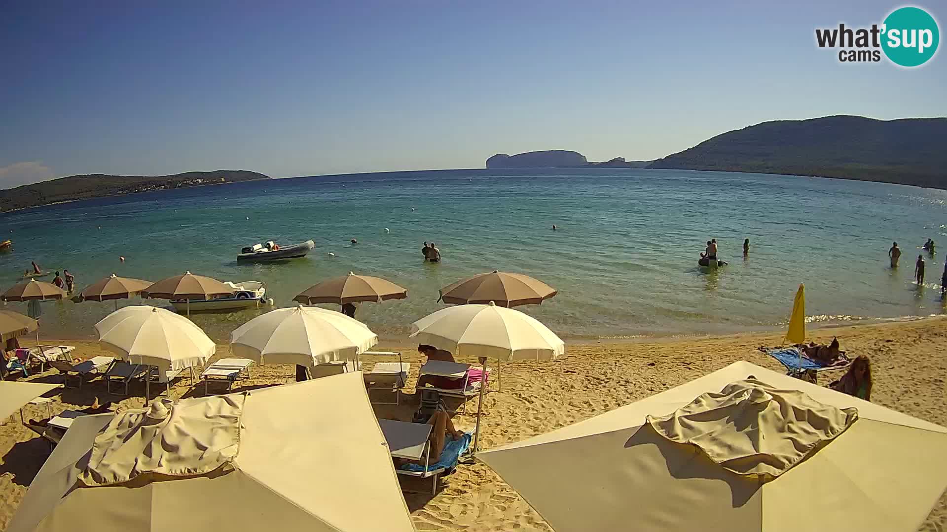 Spletna kamera v živo Plaža Mugoni – Alghero – Sardinija – Italija