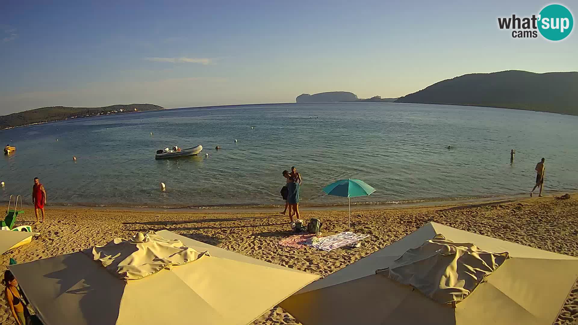 Spletna kamera v živo Plaža Mugoni – Alghero – Sardinija – Italija