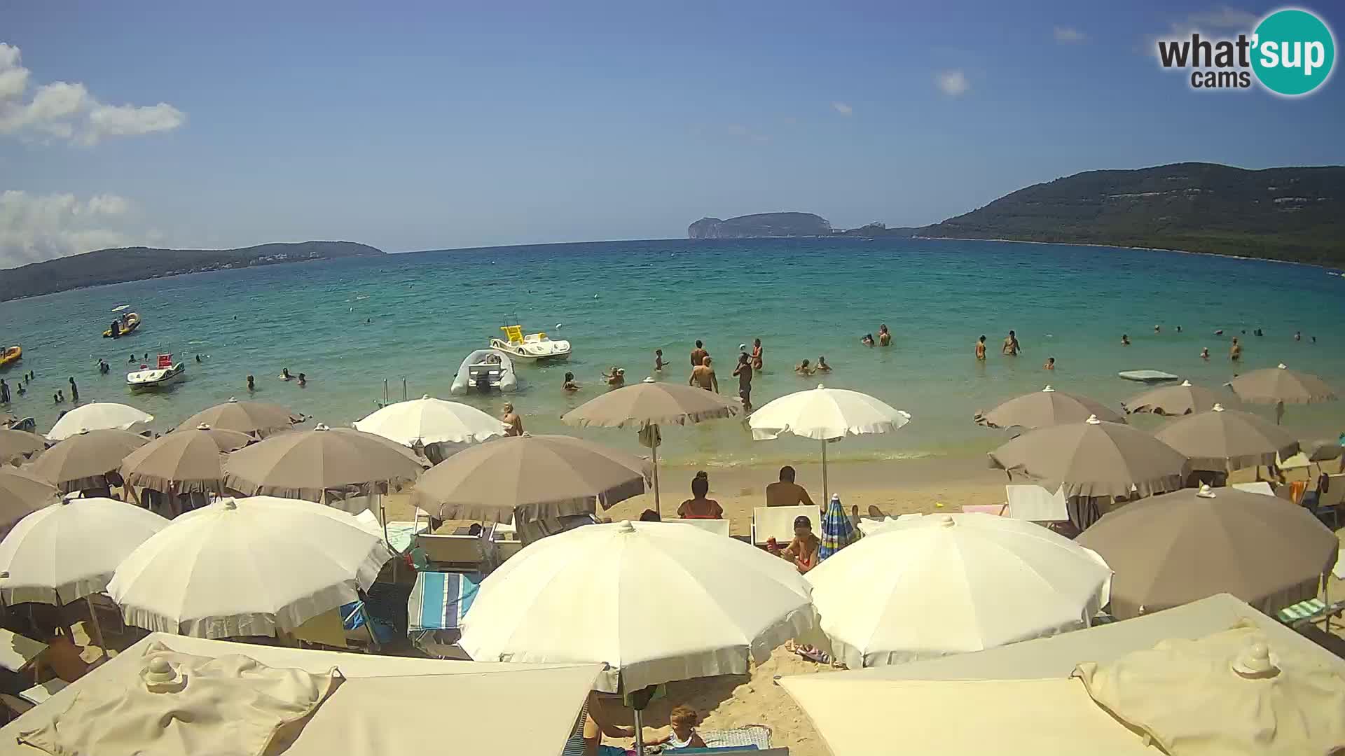 Spletna kamera v živo Plaža Mugoni – Alghero – Sardinija – Italija