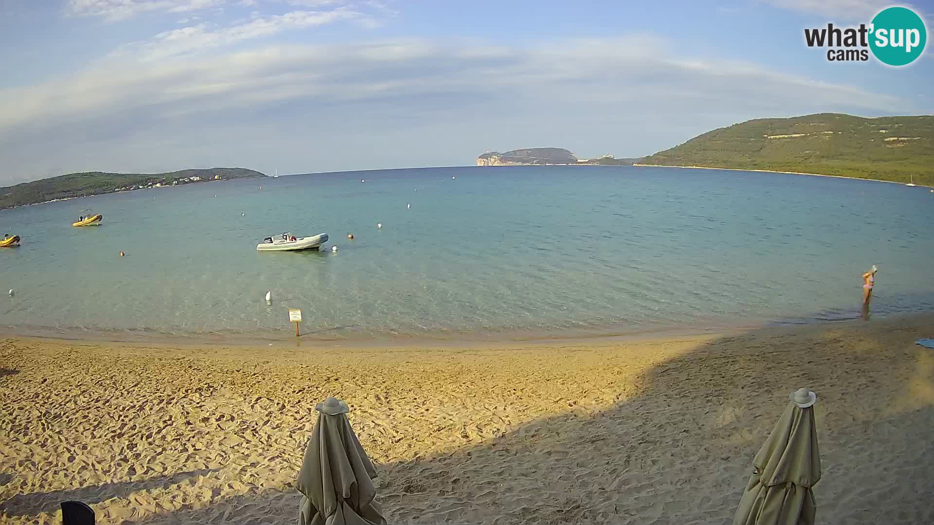 Spletna kamera v živo Plaža Mugoni – Alghero – Sardinija – Italija
