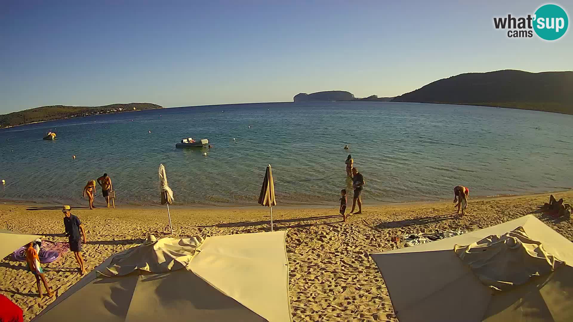 Spletna kamera v živo Plaža Mugoni – Alghero – Sardinija – Italija
