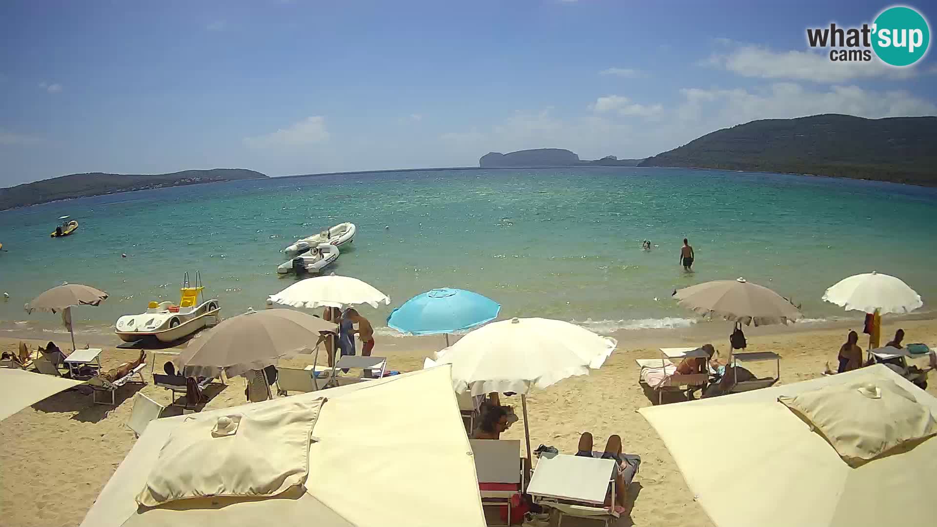 Spletna kamera v živo Plaža Mugoni – Alghero – Sardinija – Italija