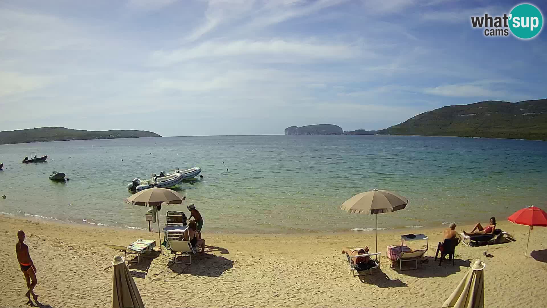 Spletna kamera v živo Plaža Mugoni – Alghero – Sardinija – Italija