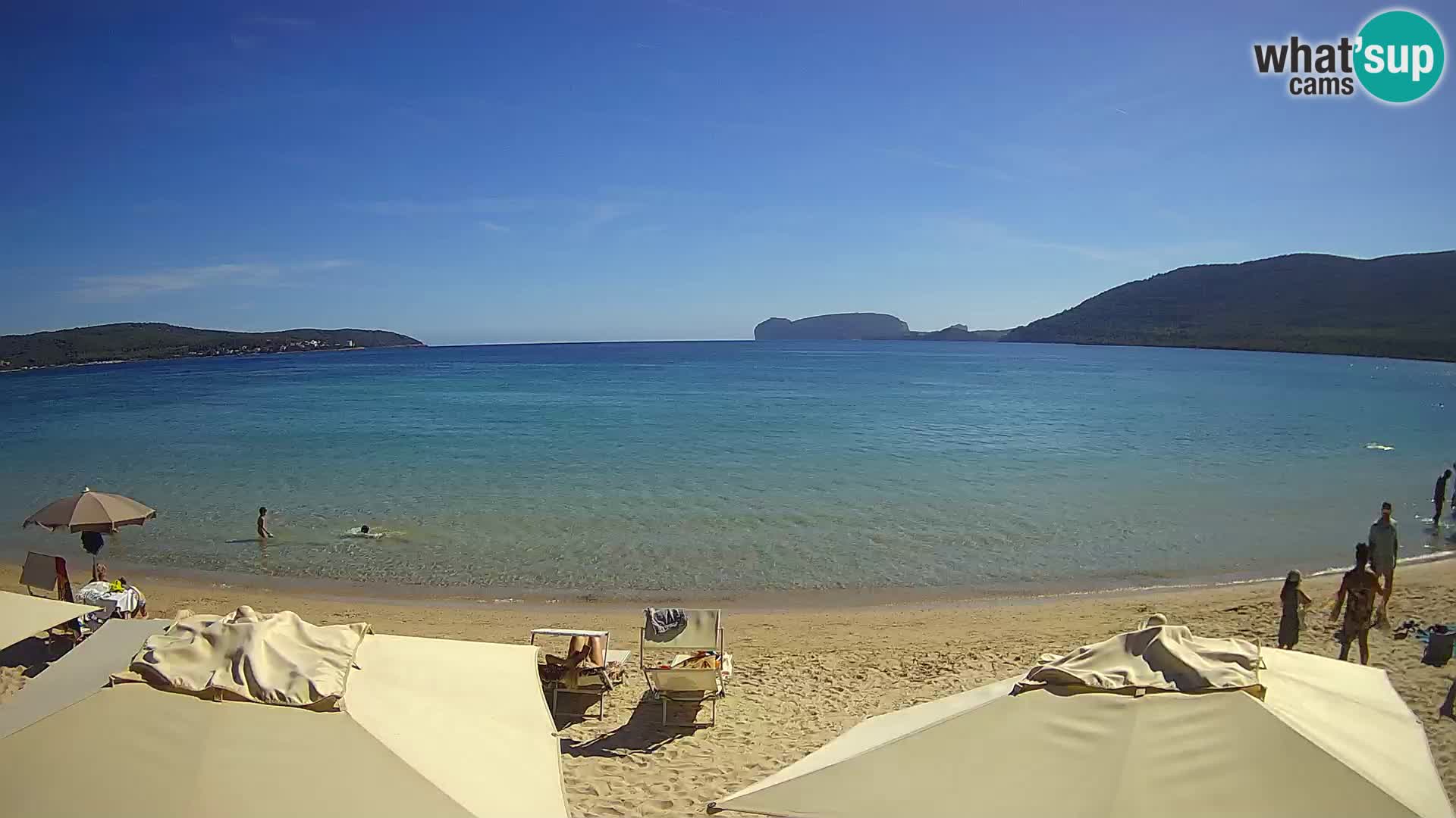Spletna kamera v živo Plaža Mugoni – Alghero – Sardinija – Italija