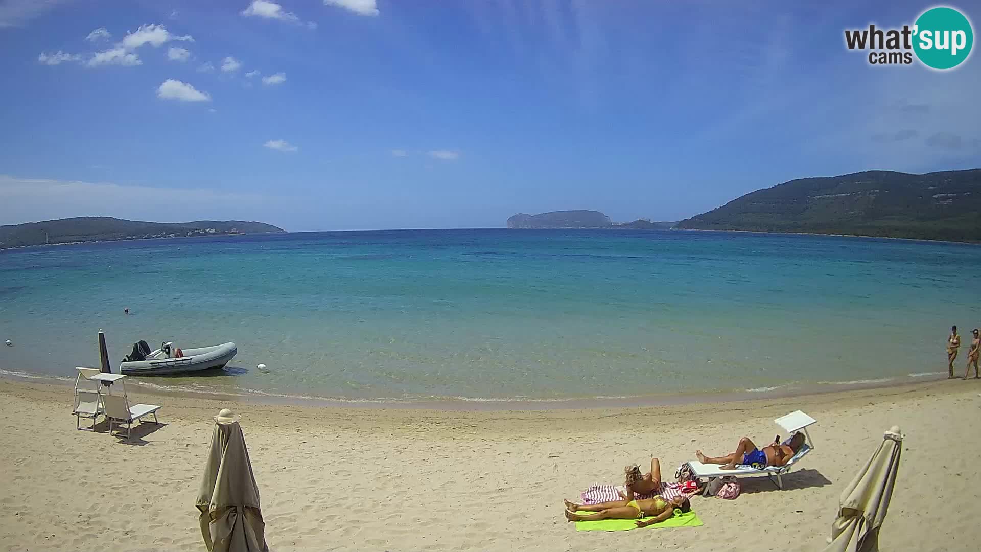 Spletna kamera v živo Plaža Mugoni – Alghero – Sardinija – Italija