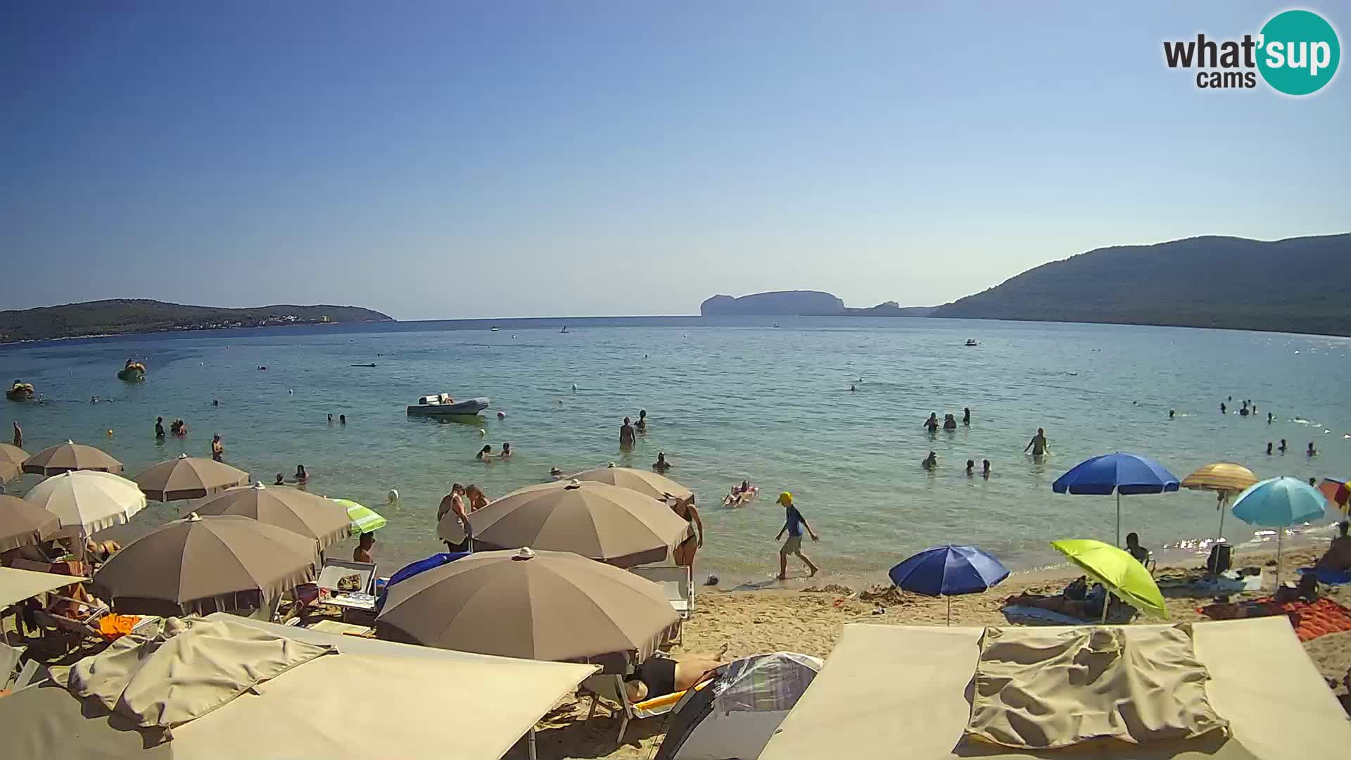 Spletna kamera v živo Plaža Mugoni – Alghero – Sardinija – Italija