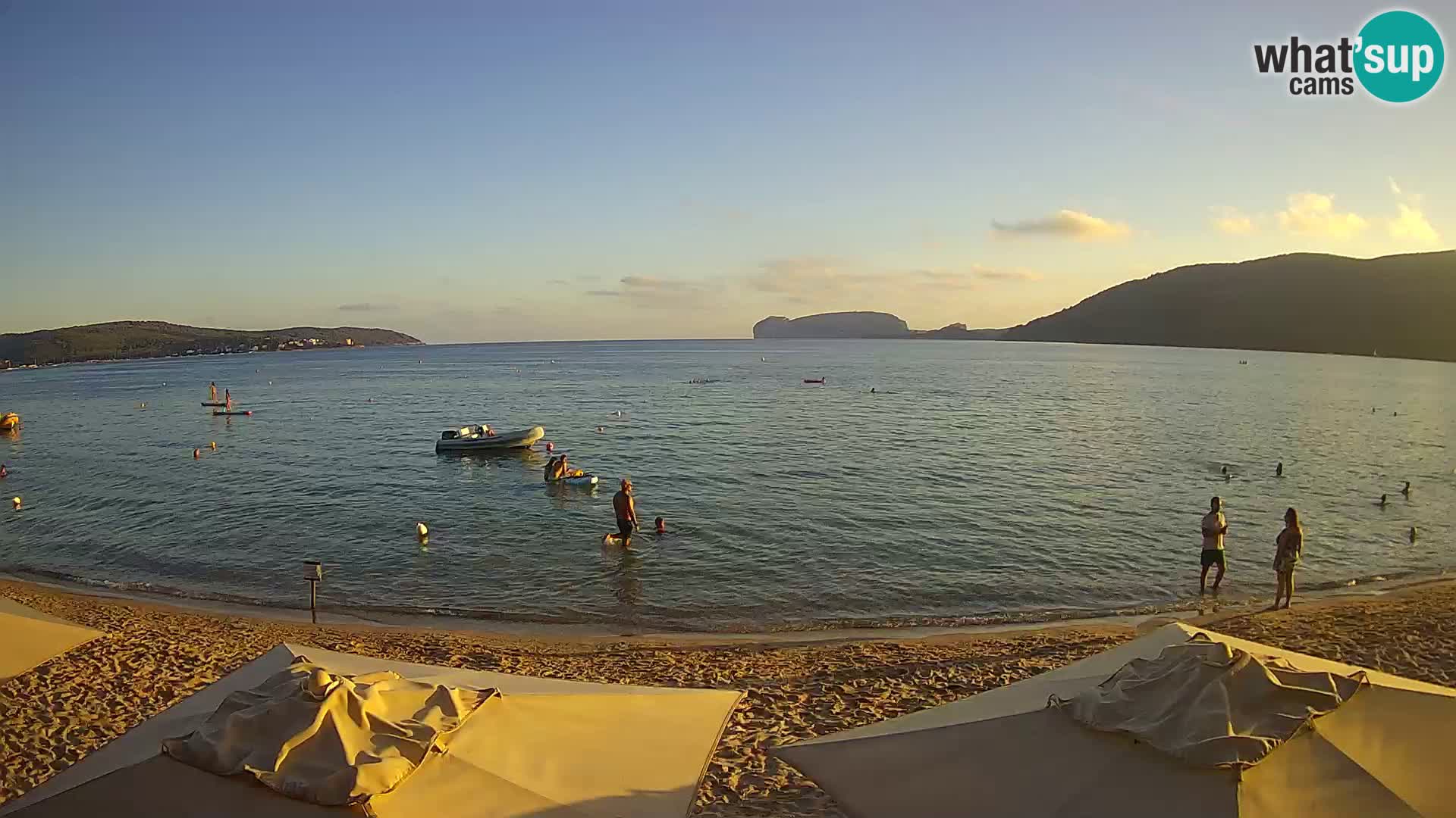 Spletna kamera v živo Plaža Mugoni – Alghero – Sardinija – Italija
