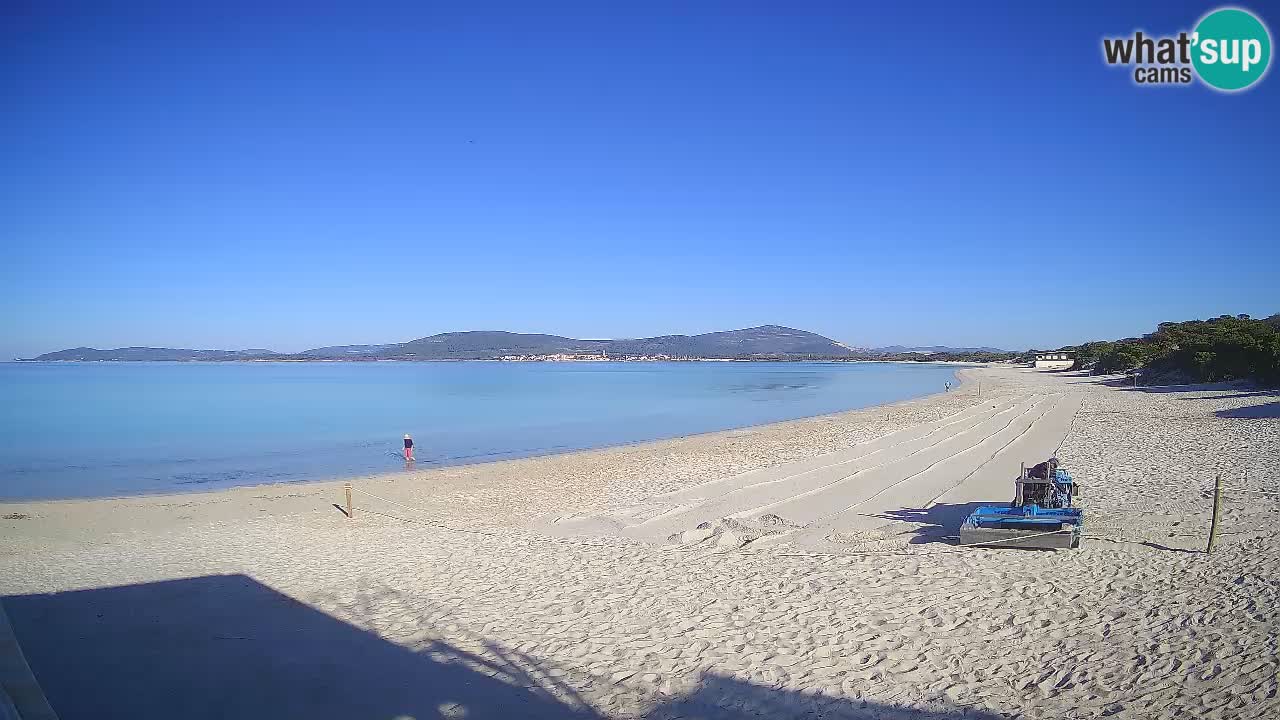 Webcam en direct Plage de Maia Pia – Alghero – Sardaigne – Italie