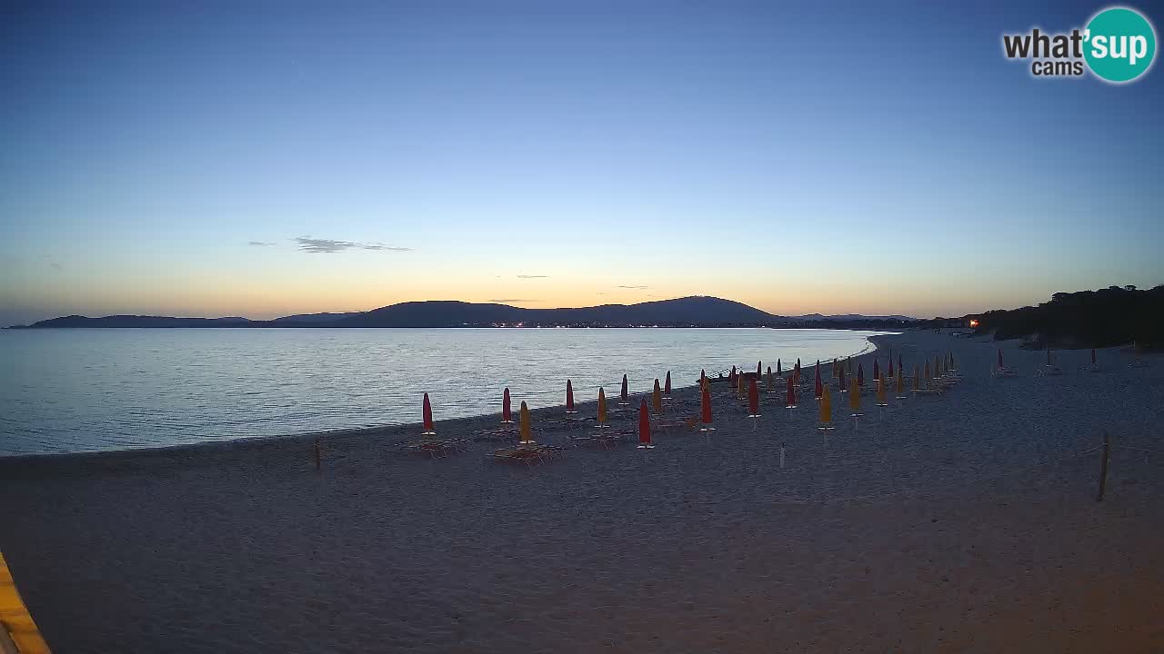 Spletna kamera plaža Maia Pia – Alghero – Sardinija – Italija