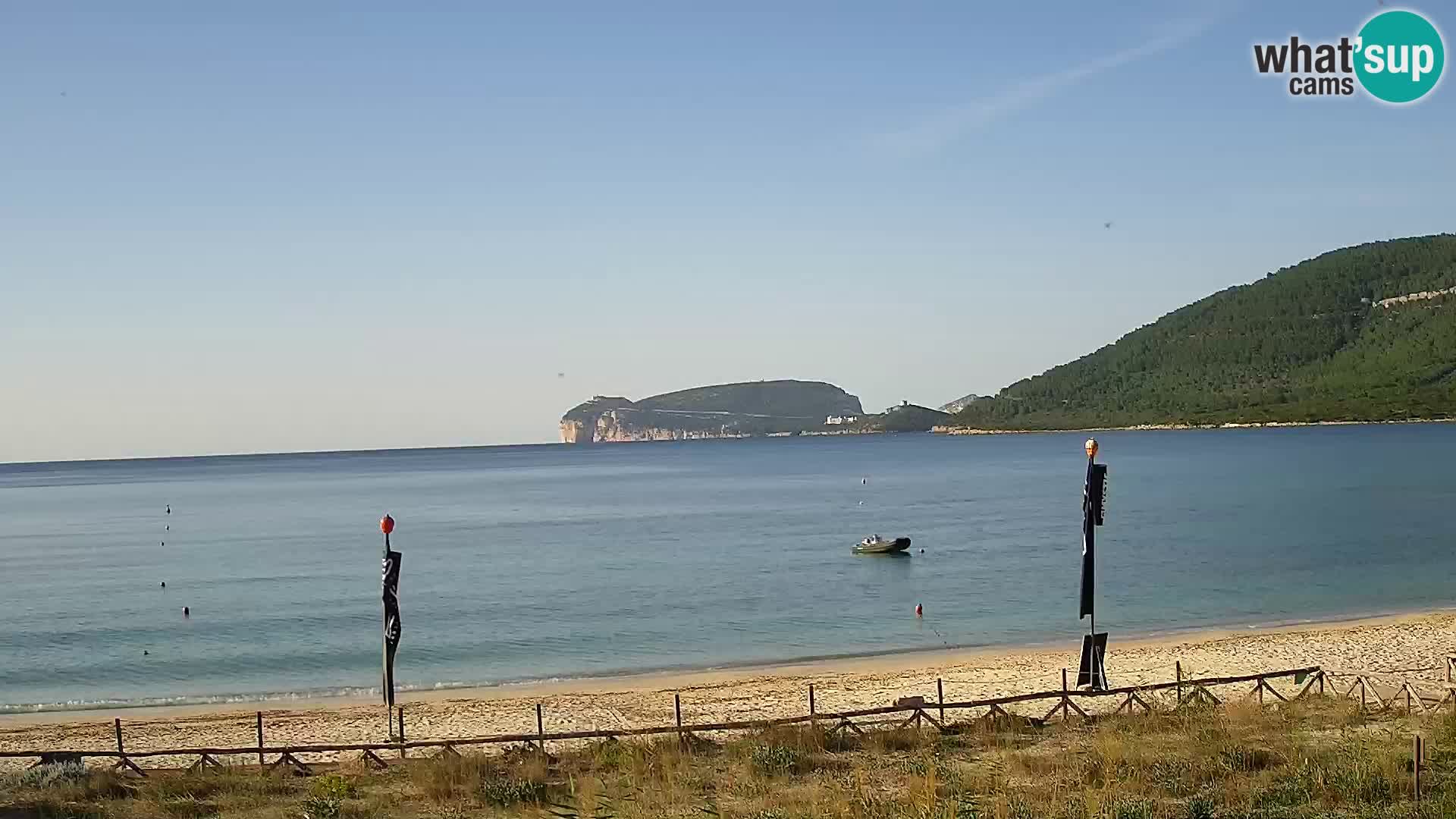 Live webcam La Stalla beach Riviera del Corallo – Alghero – Sardinia – Italy