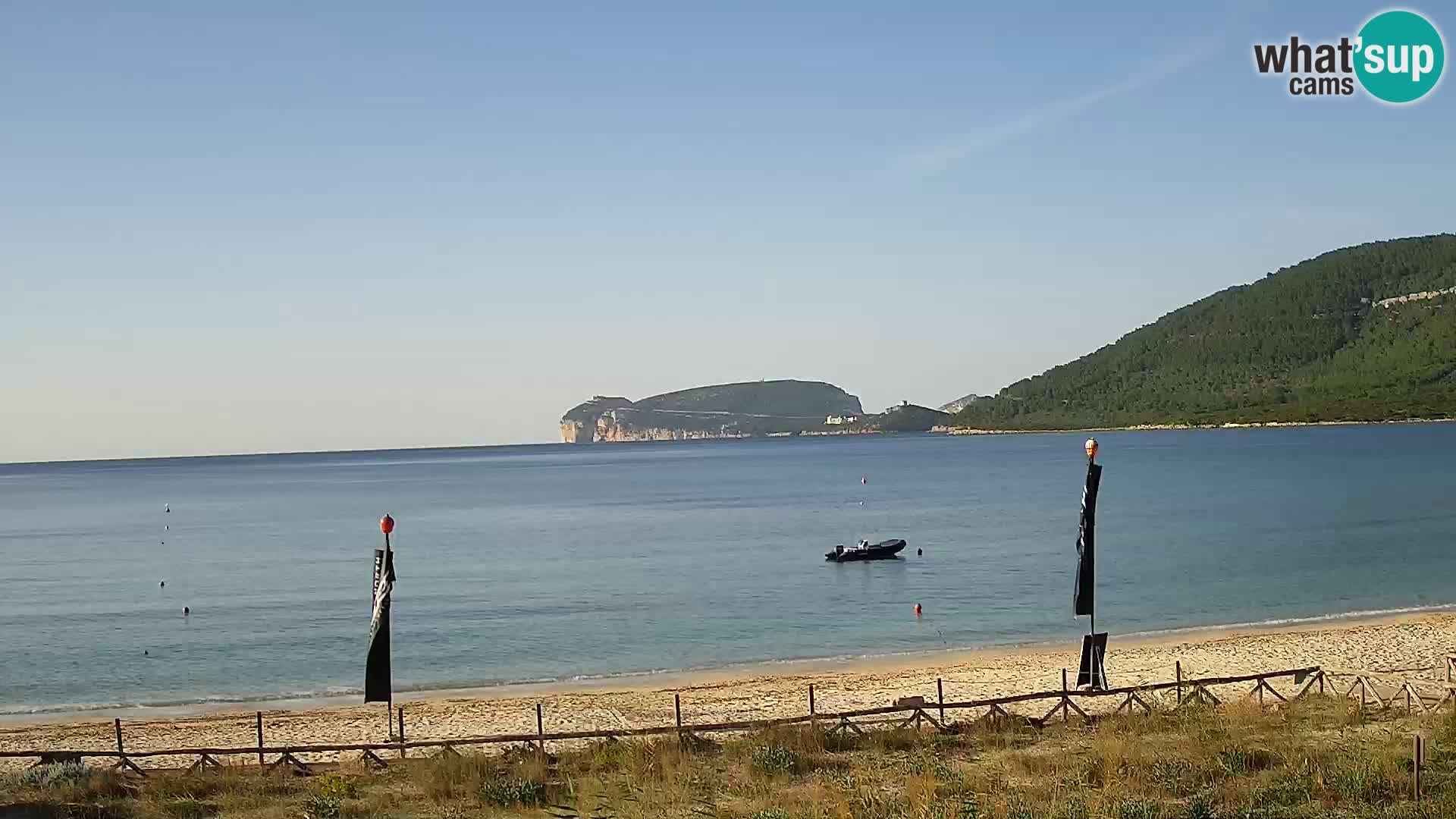 Spletna kamera plaža La Stalla Riviera del Corallo – Alghero – Sardinija – Italija