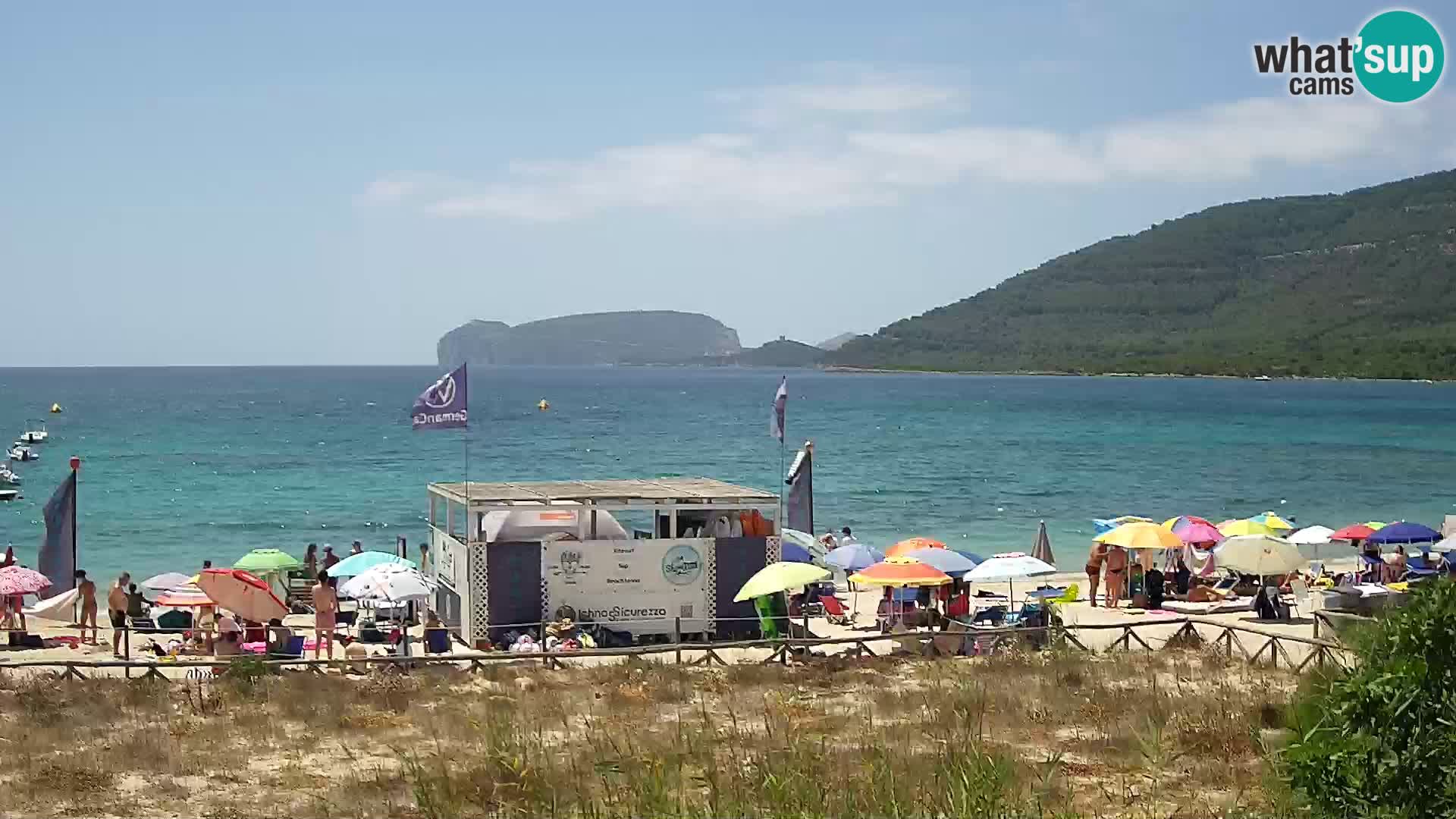 Live webcam La Stalla beach Riviera del Corallo – Alghero – Sardinia – Italy