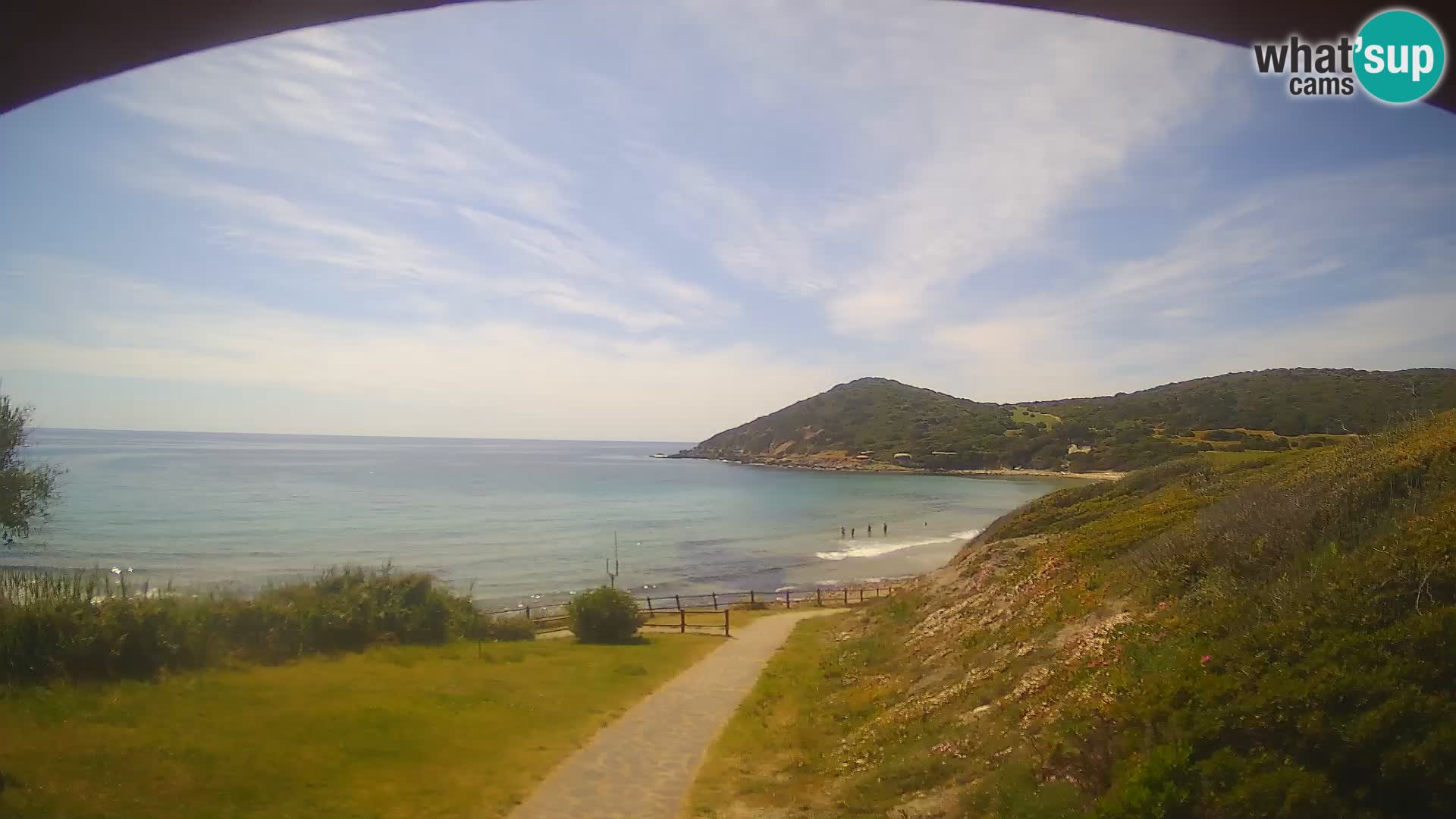Spletna kamera plaža Poglina – Da Ricciolina – Alghero – Sardinija