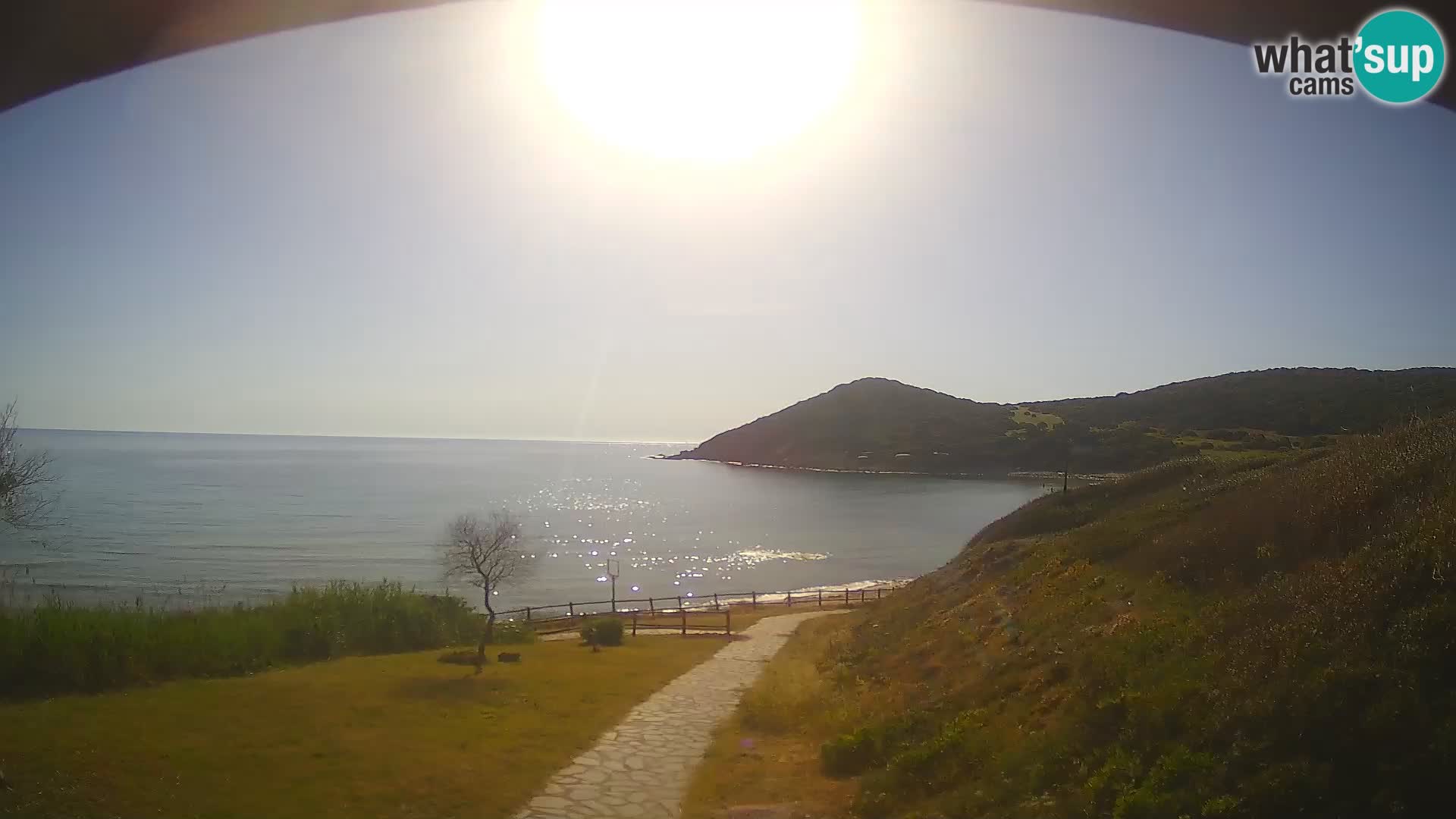 Spletna kamera plaža Poglina – Da Ricciolina – Alghero – Sardinija