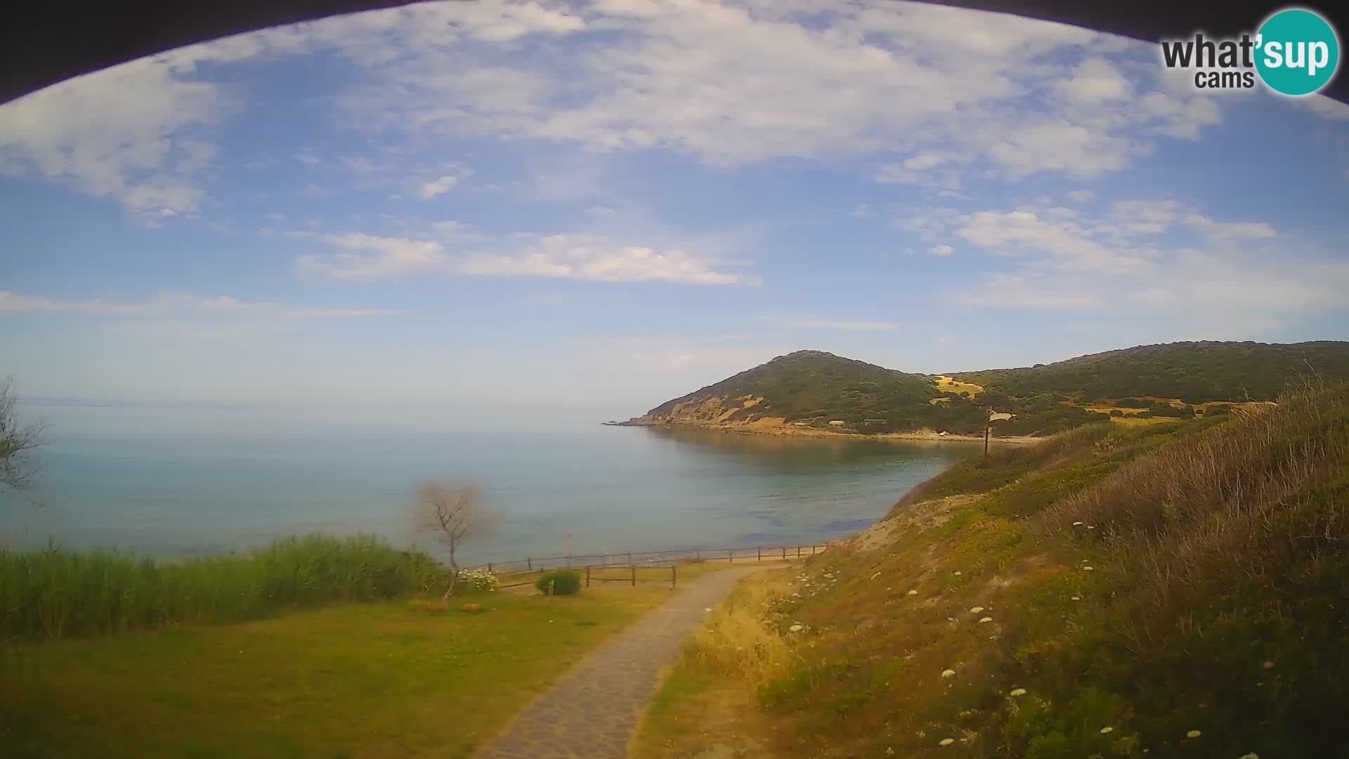 Webcam spiaggia Poglina – Vista dal bar Da Ricciolina – Alghero – Sardegna