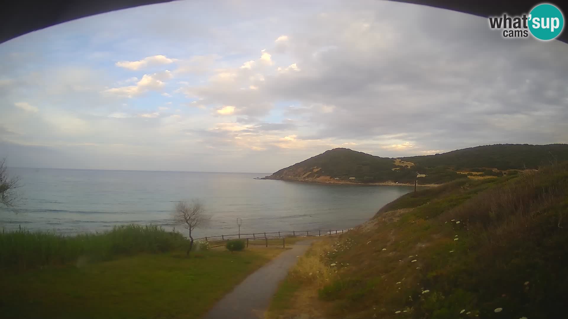Webcam Strand von Poglina – Blick von der Bar Da Ricciolina – Alghero – Sardinien