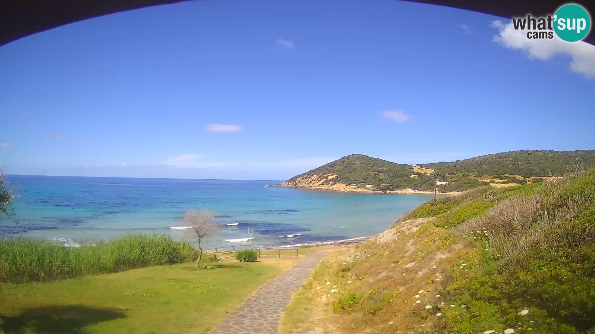 Spletna kamera plaža Poglina – Da Ricciolina – Alghero – Sardinija