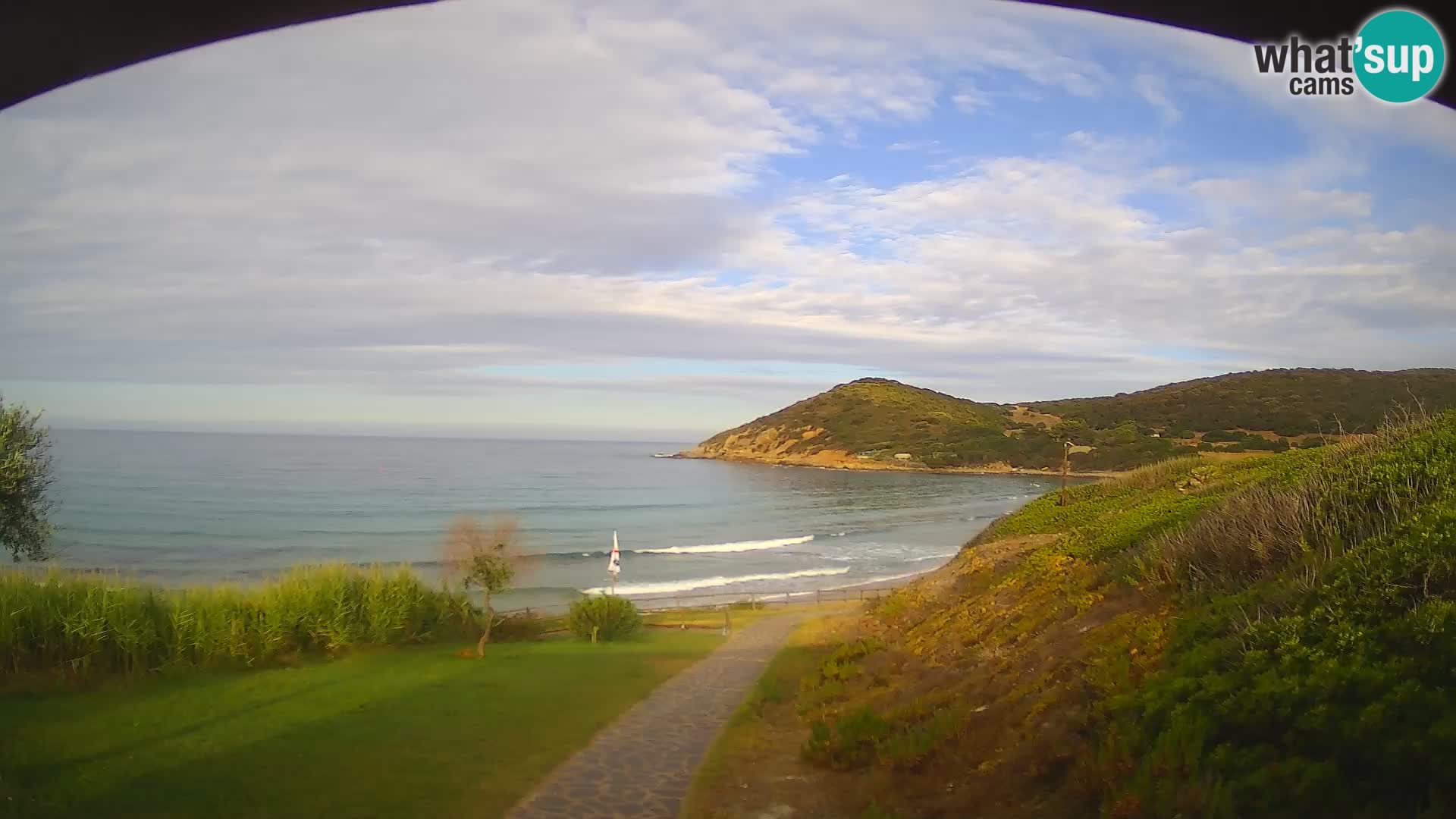 Webcam spiaggia Poglina – Vista dal bar Da Ricciolina – Alghero – Sardegna