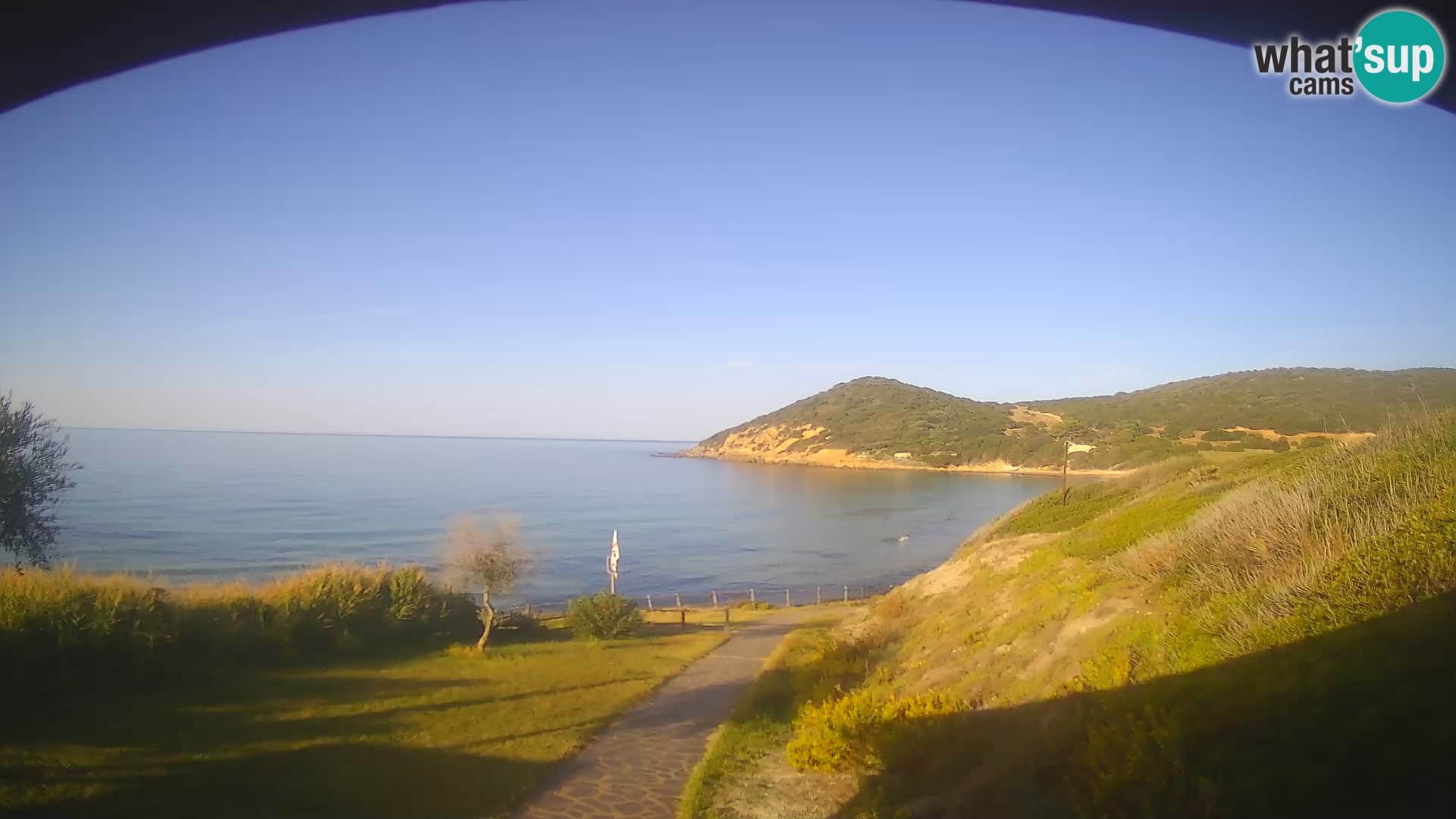 Spletna kamera plaža Poglina – Da Ricciolina – Alghero – Sardinija