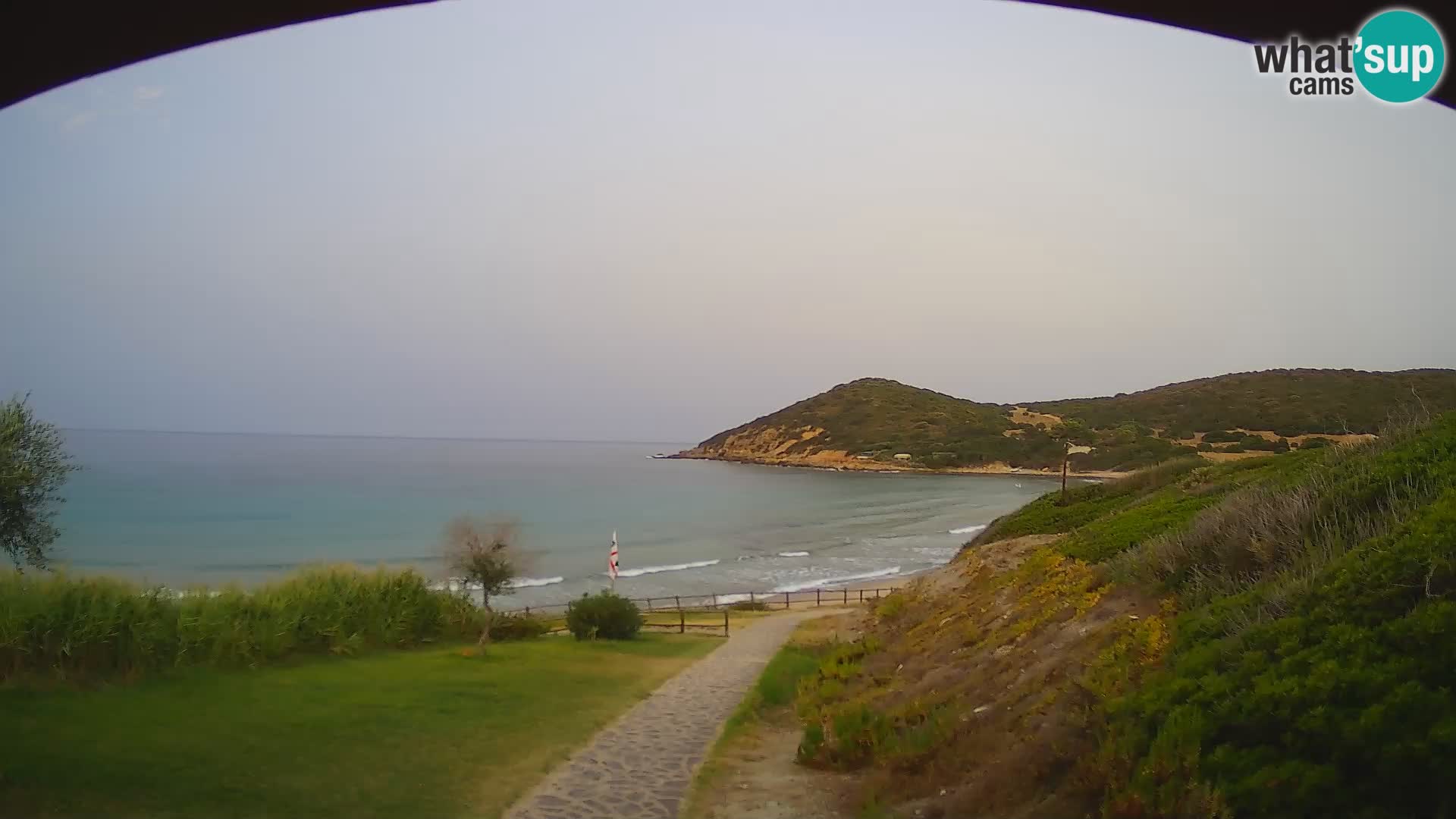 Spletna kamera plaža Poglina – Da Ricciolina – Alghero – Sardinija