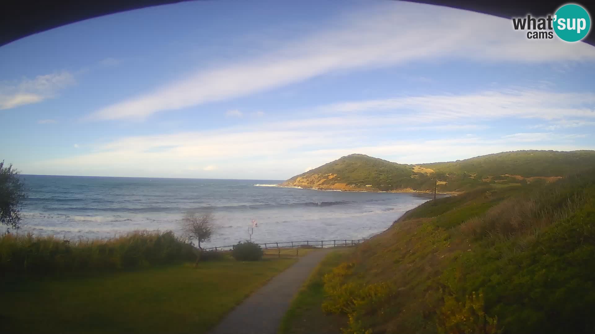 Webcam spiaggia Poglina – Vista dal bar Da Ricciolina – Alghero – Sardegna