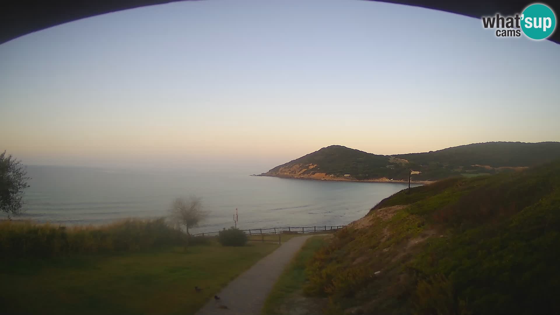 Webcam Strand von Poglina – Blick von der Bar Da Ricciolina – Alghero – Sardinien