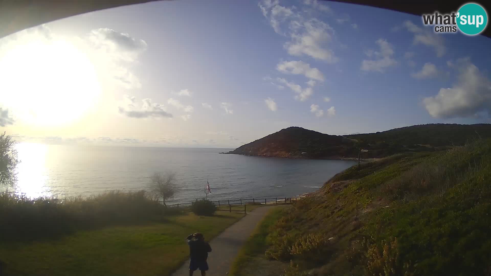 Spletna kamera plaža Poglina – Da Ricciolina – Alghero – Sardinija