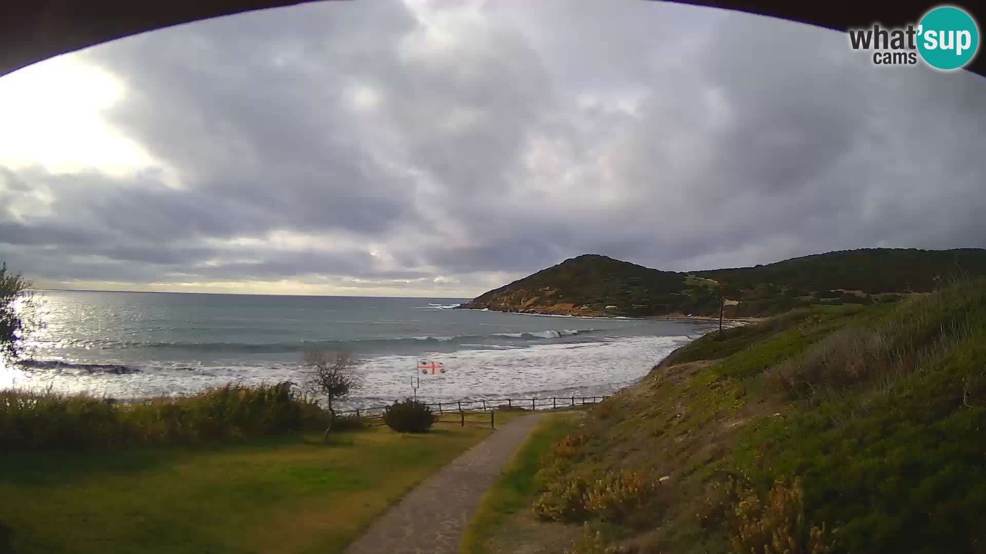 Webcam spiaggia Poglina – Vista dal bar Da Ricciolina – Alghero – Sardegna