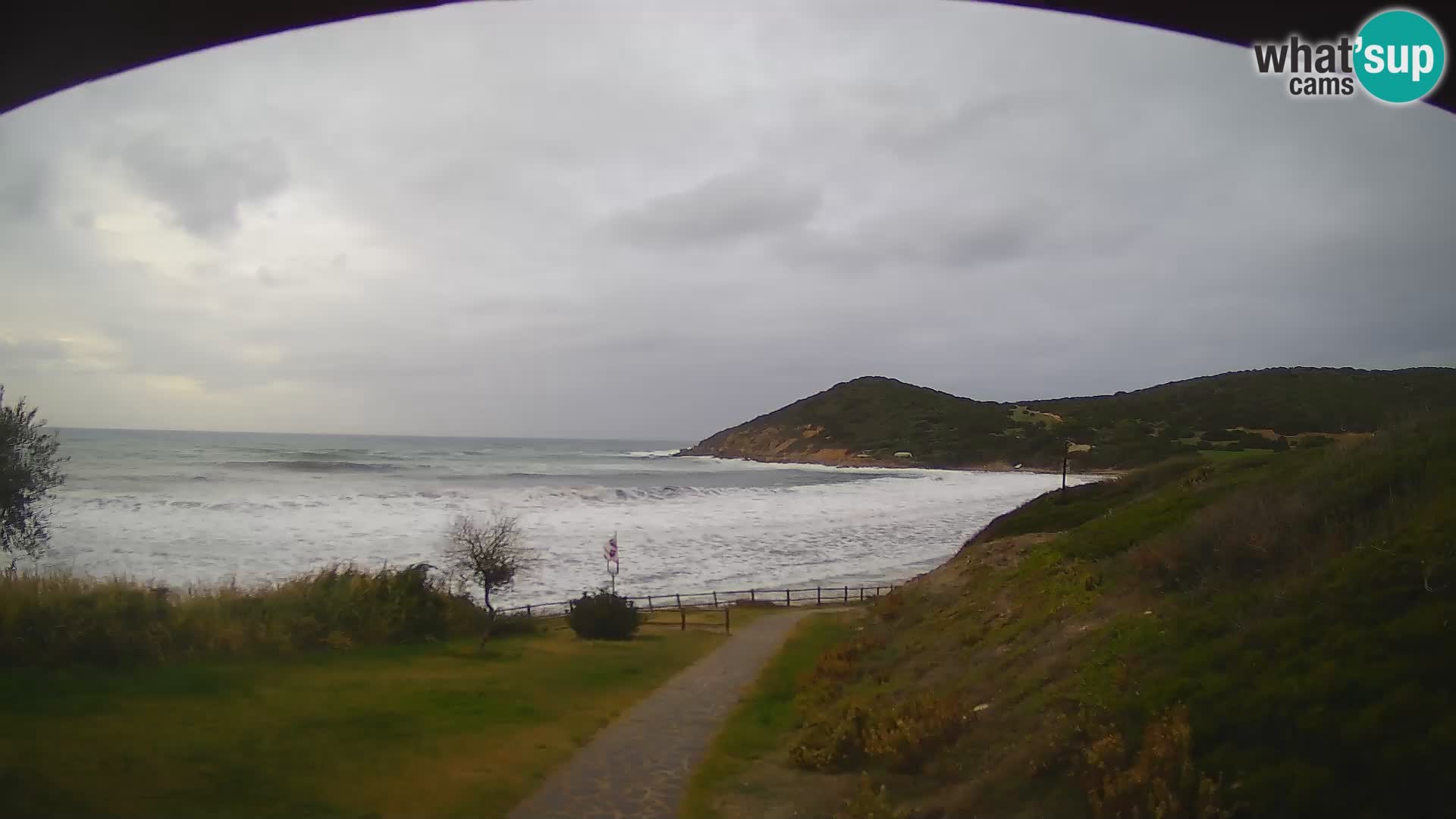 Webcam spiaggia Poglina – Vista dal bar Da Ricciolina – Alghero – Sardegna