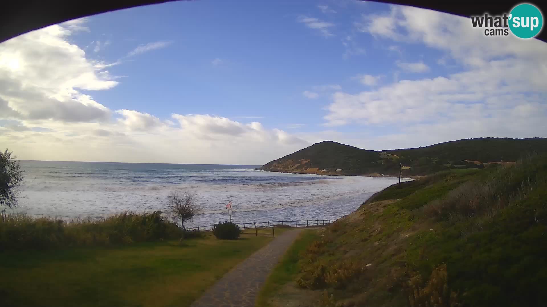 Webcam spiaggia Poglina – Vista dal bar Da Ricciolina – Alghero – Sardegna