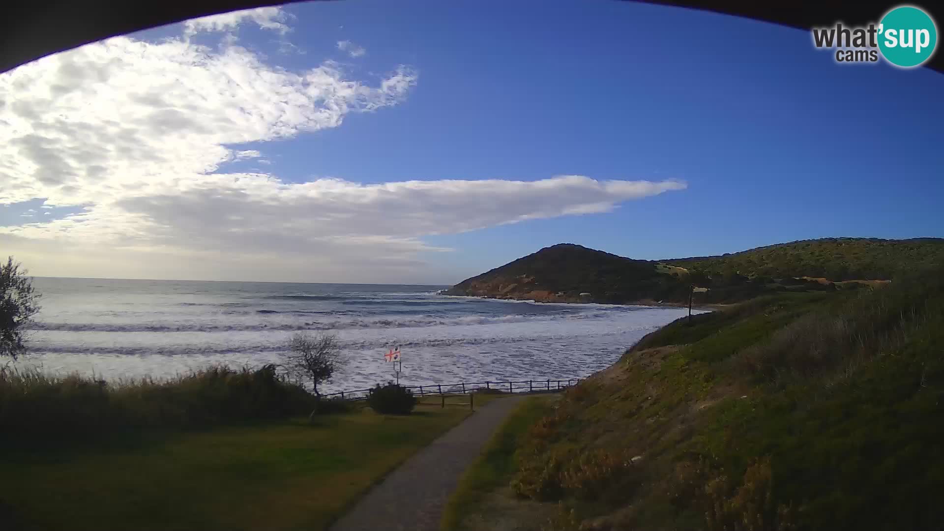 Webcam spiaggia Poglina – Vista dal bar Da Ricciolina – Alghero – Sardegna