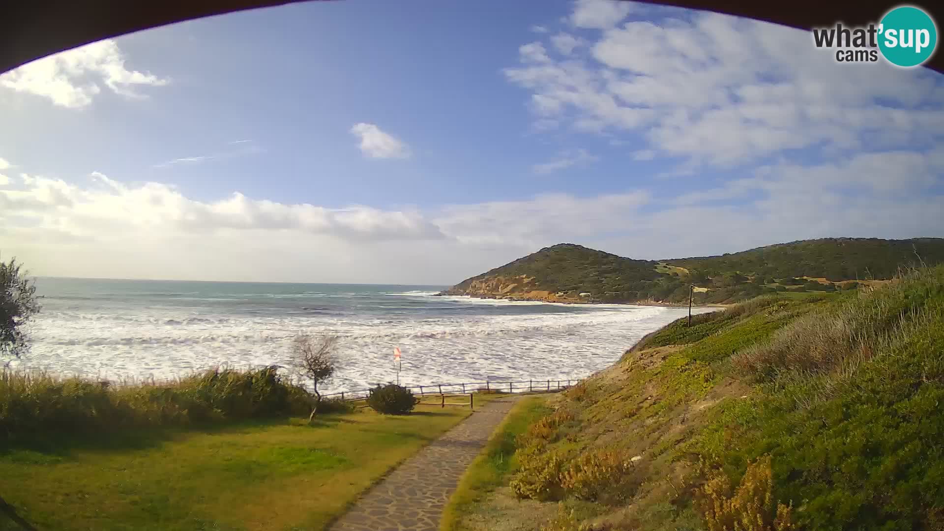 Spletna kamera plaža Poglina – Da Ricciolina – Alghero – Sardinija