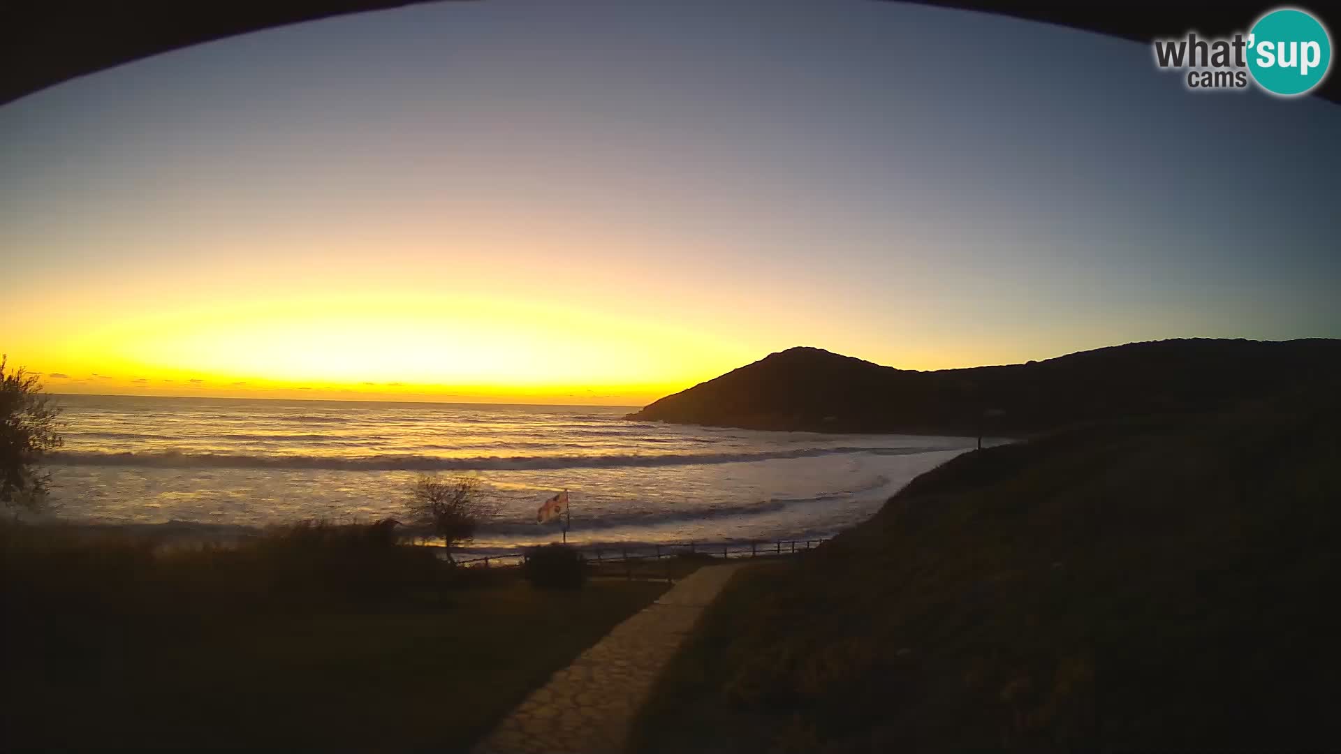 Webcam spiaggia Poglina – Vista dal bar Da Ricciolina – Alghero – Sardegna