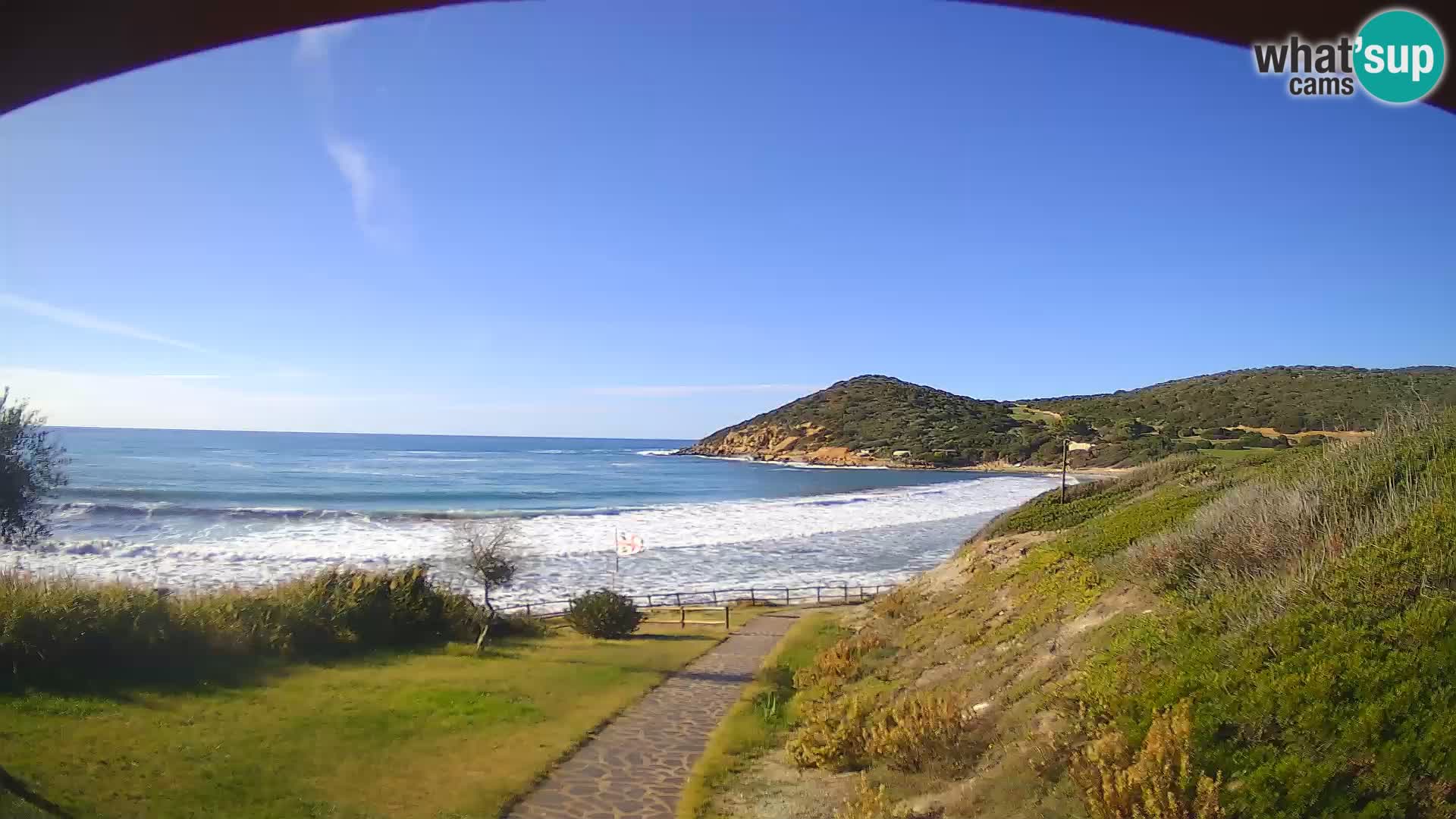 Webcam spiaggia Poglina – Vista dal bar Da Ricciolina – Alghero – Sardegna