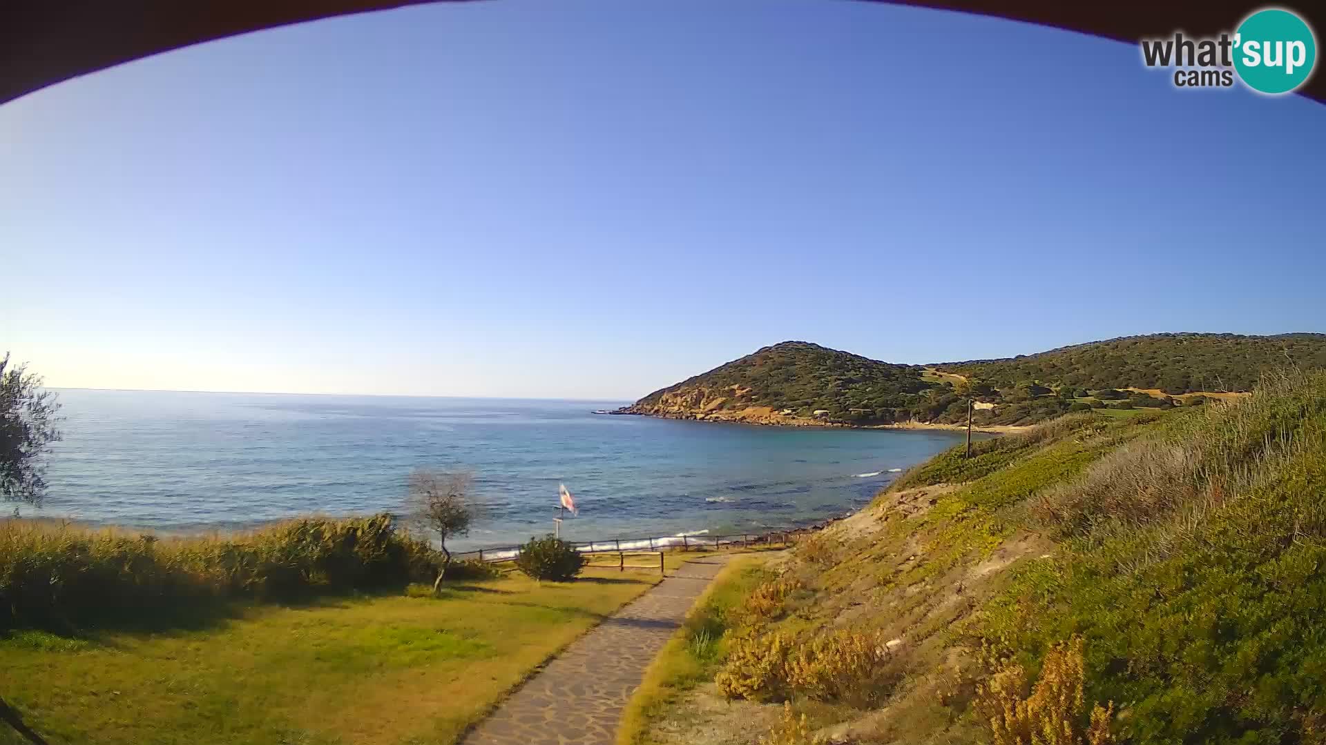 Webcam spiaggia Poglina – Vista dal bar Da Ricciolina – Alghero – Sardegna